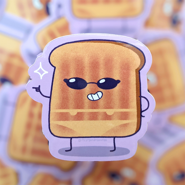 Toasty sticker | margindrawings