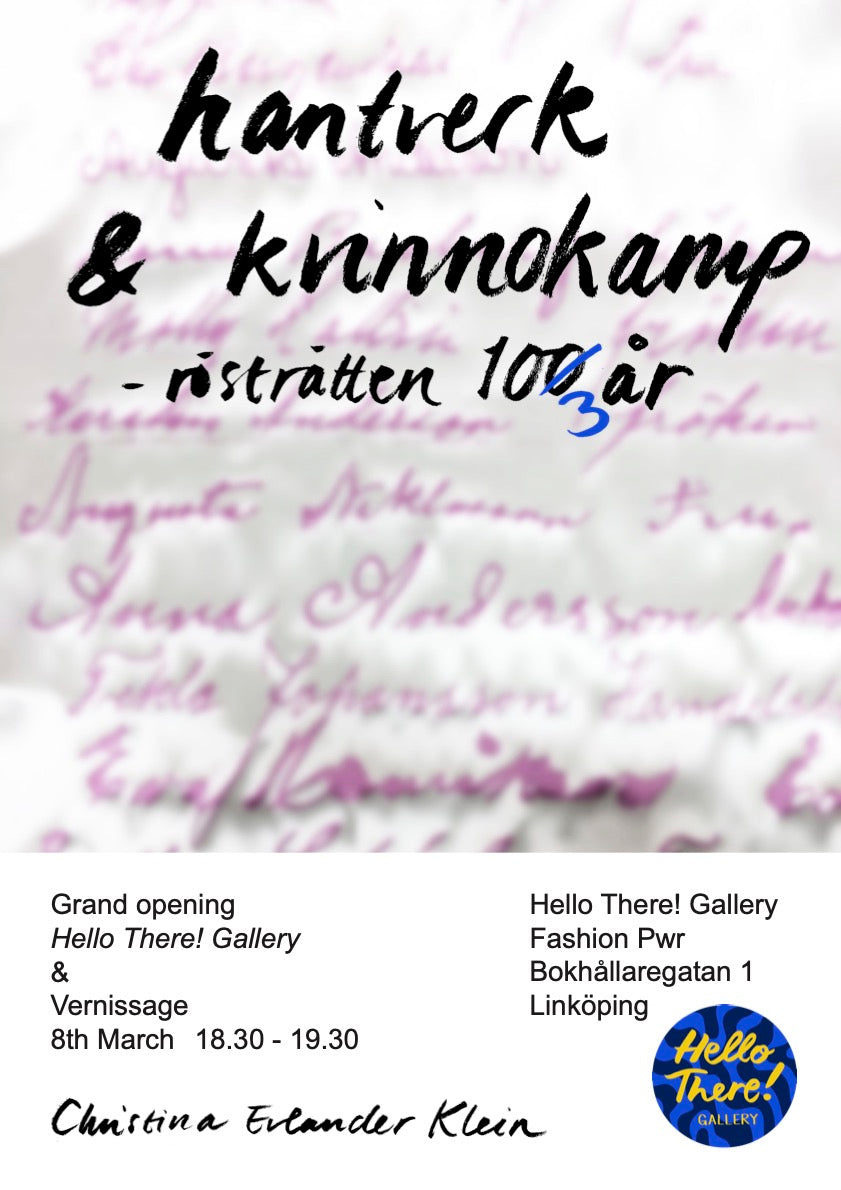 Hantverk & kvinnokamp - rösträtten 103 år