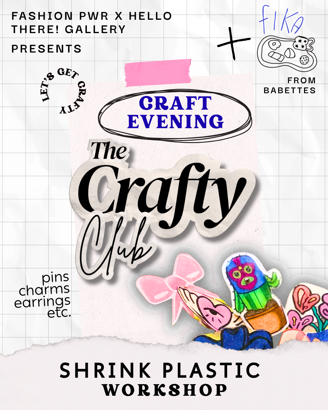 The Crafty Club: shrink plastic edition