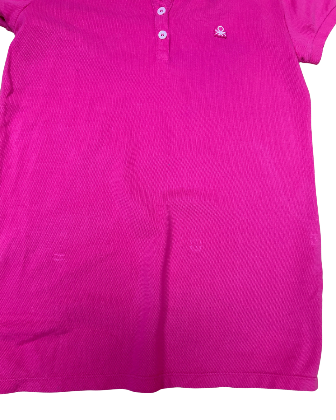Hot Pink "Benetton" Polo Shirt