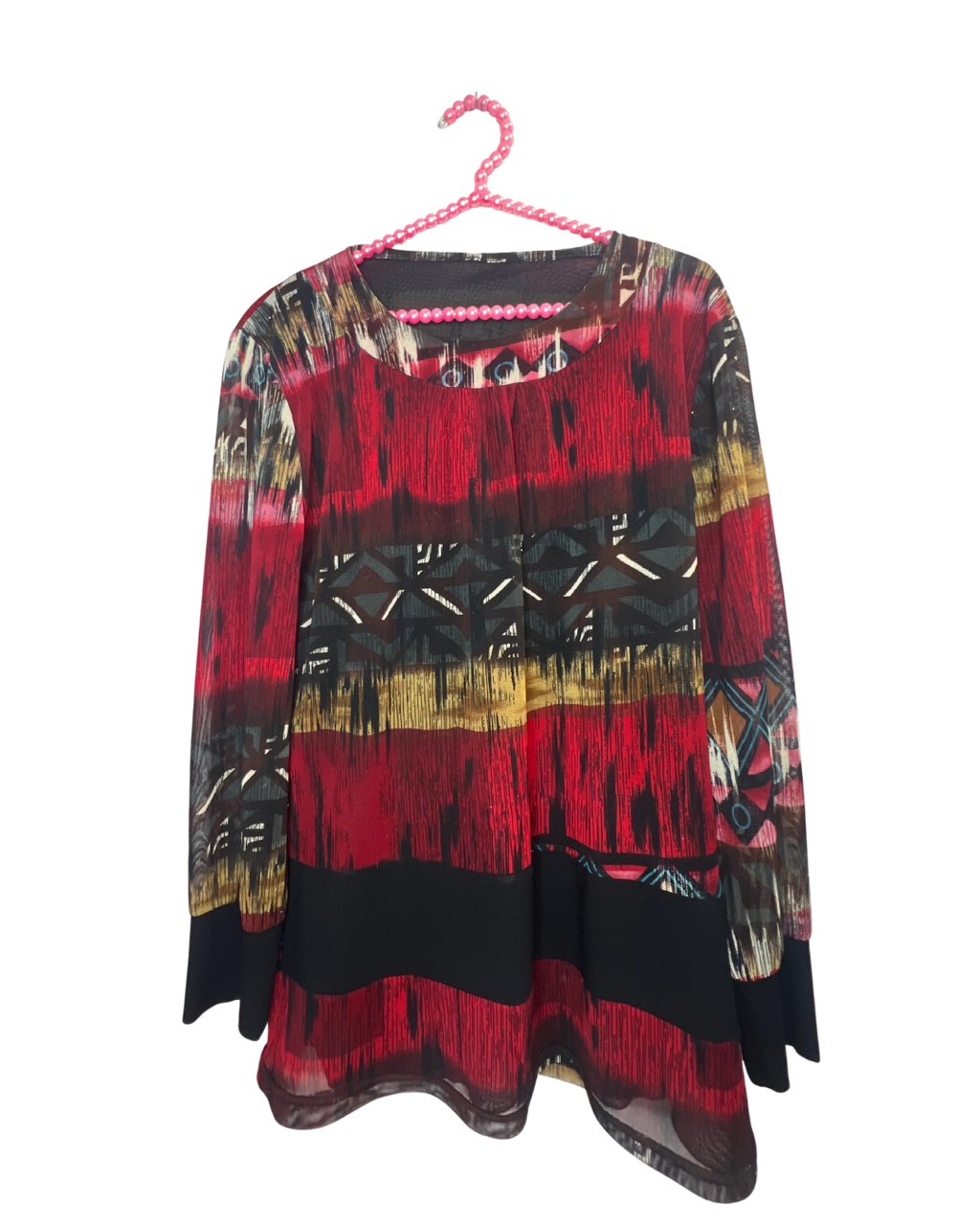 Y2K Geometric blouse