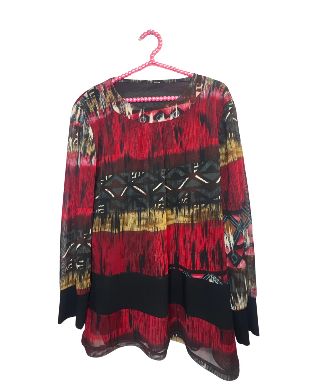 Y2K Geometric blouse