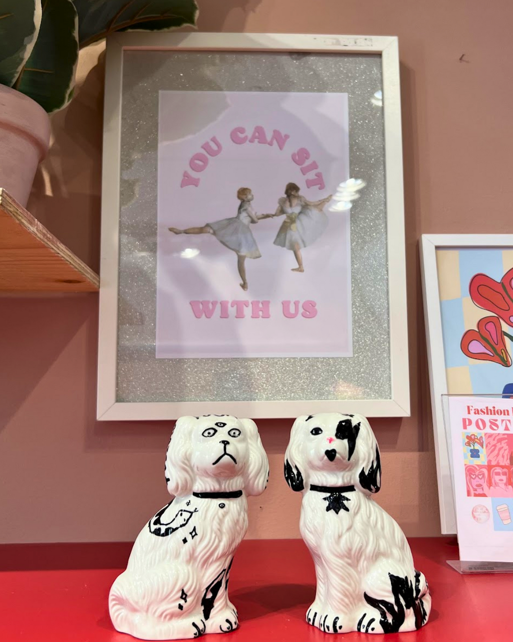 You can sit with us Poster & Postcard