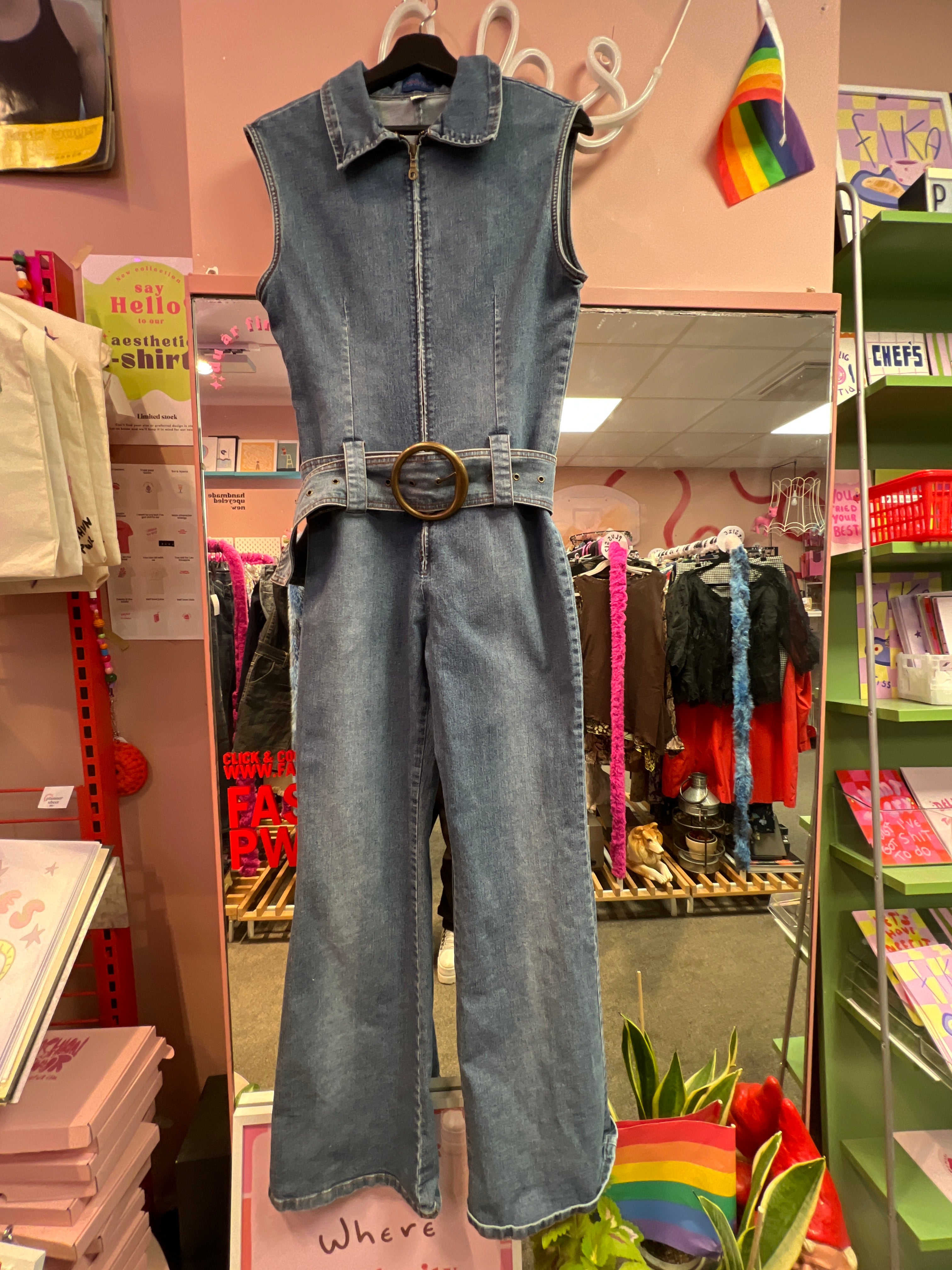 Jeans stretch overalls