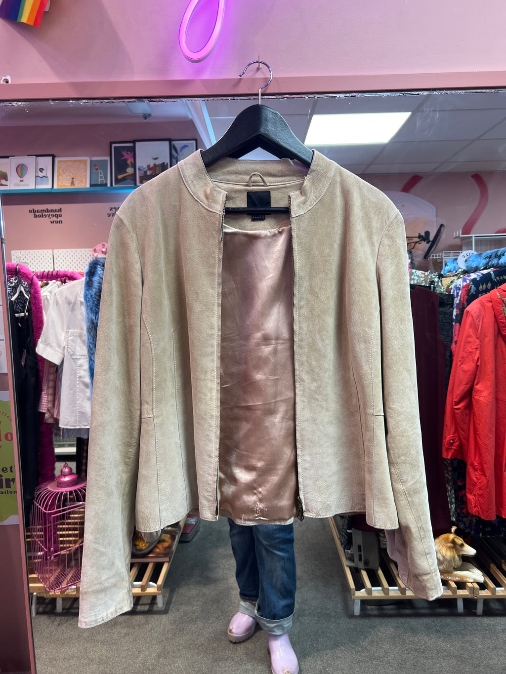 Fancy hint of cowboy vibes leather jacket