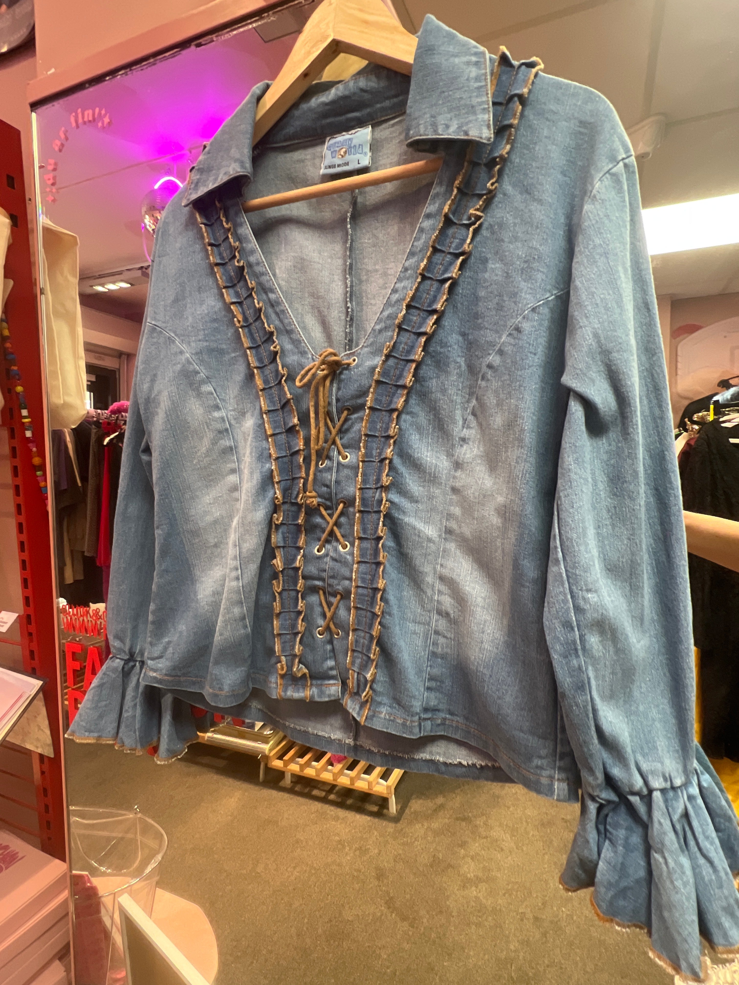 Crazy world jeans top