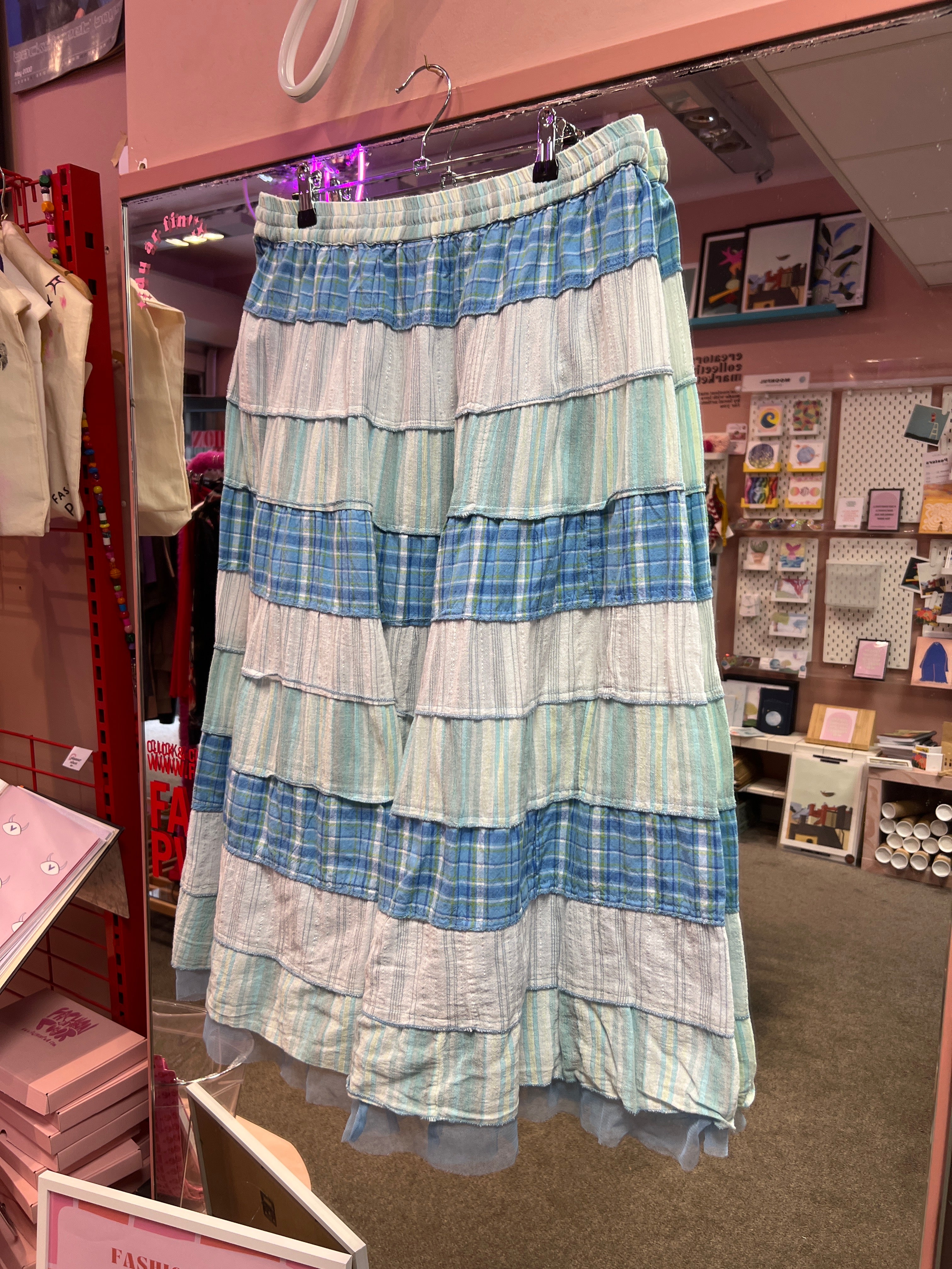 Bohemian blue skirt