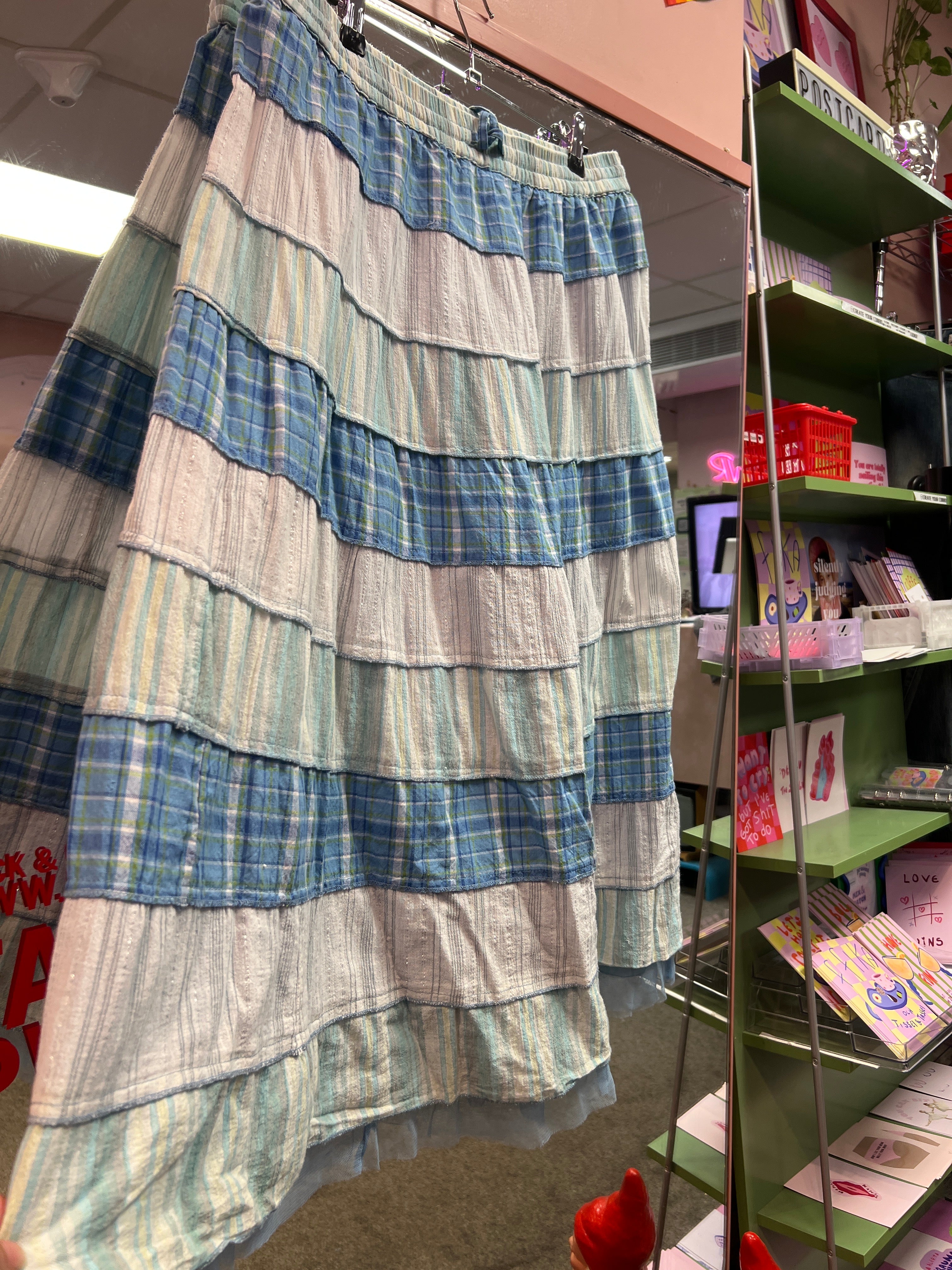 Bohemian blue skirt