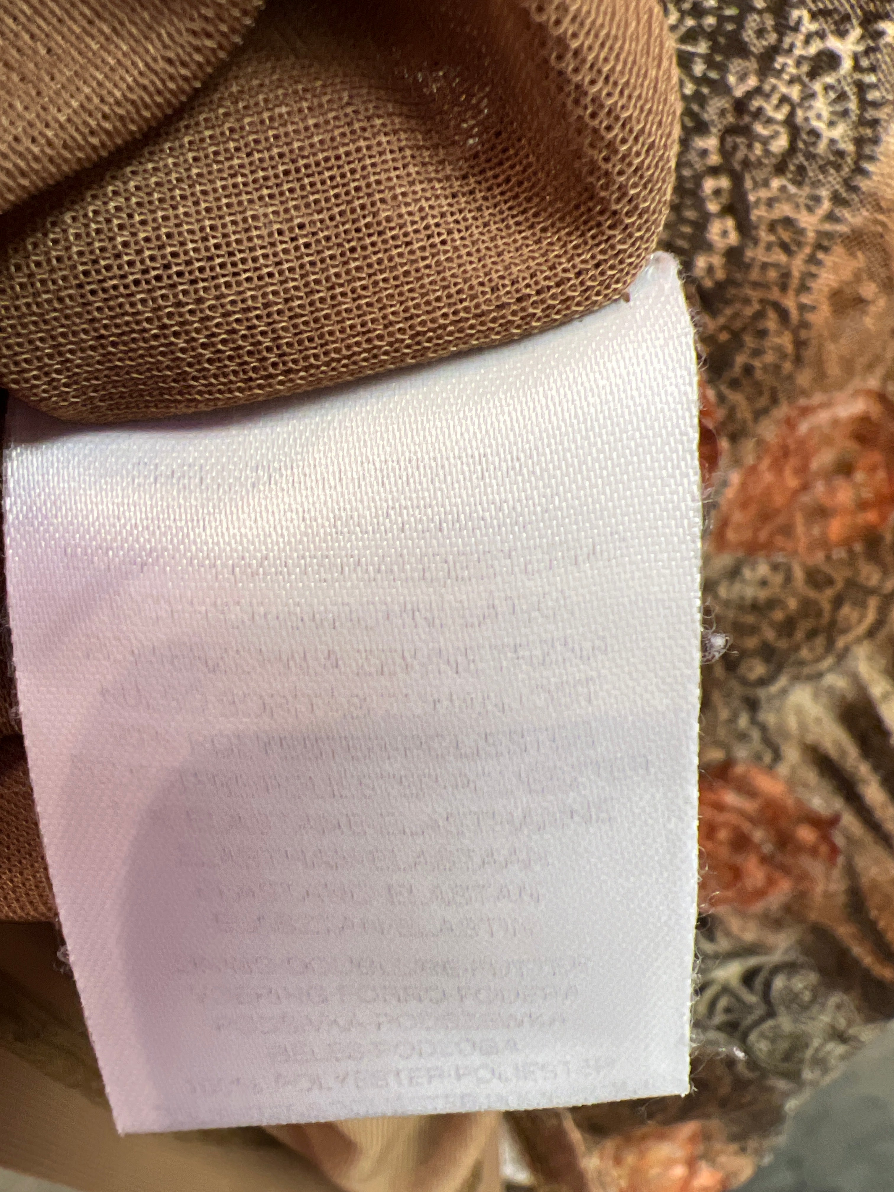 Y2K-inspirerad mönstrad brun topp 6th Sense