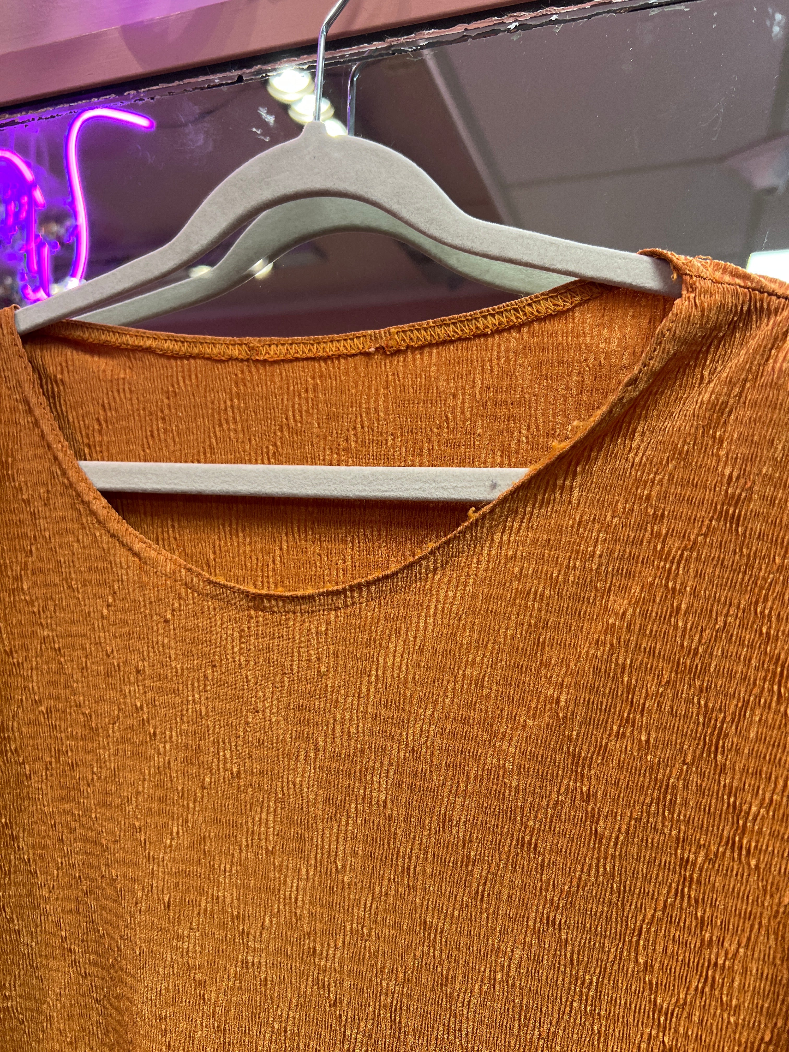 Orange vintageblus