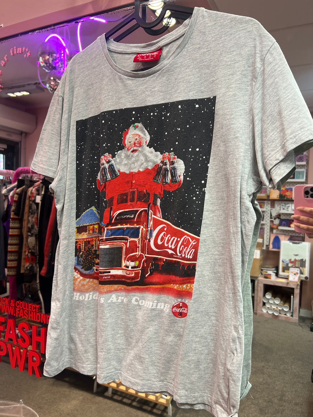 Coca-cola santa t-shirt