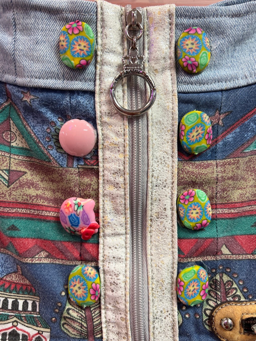 Upcycled skirt top