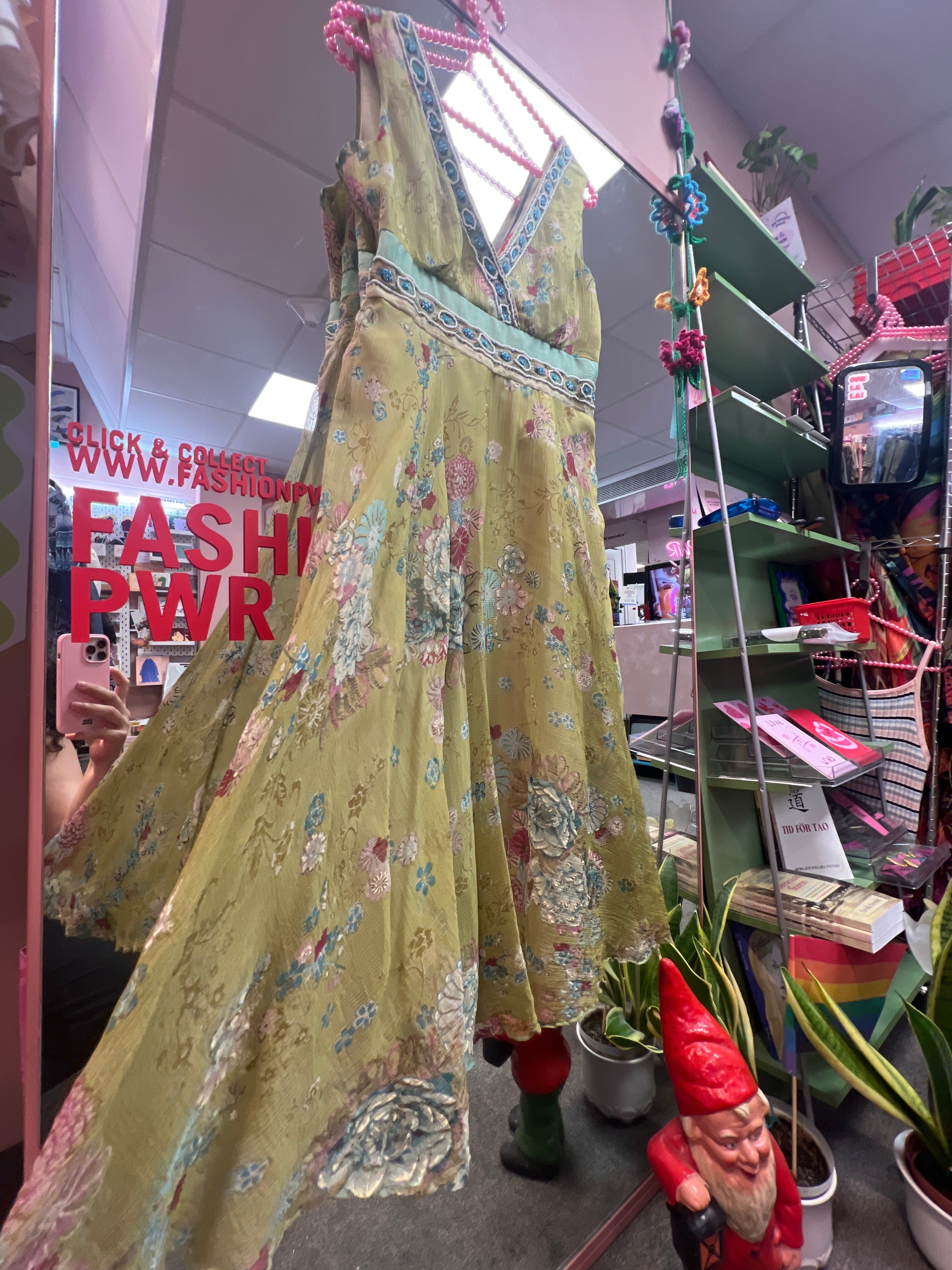 Green flower Derhy dress