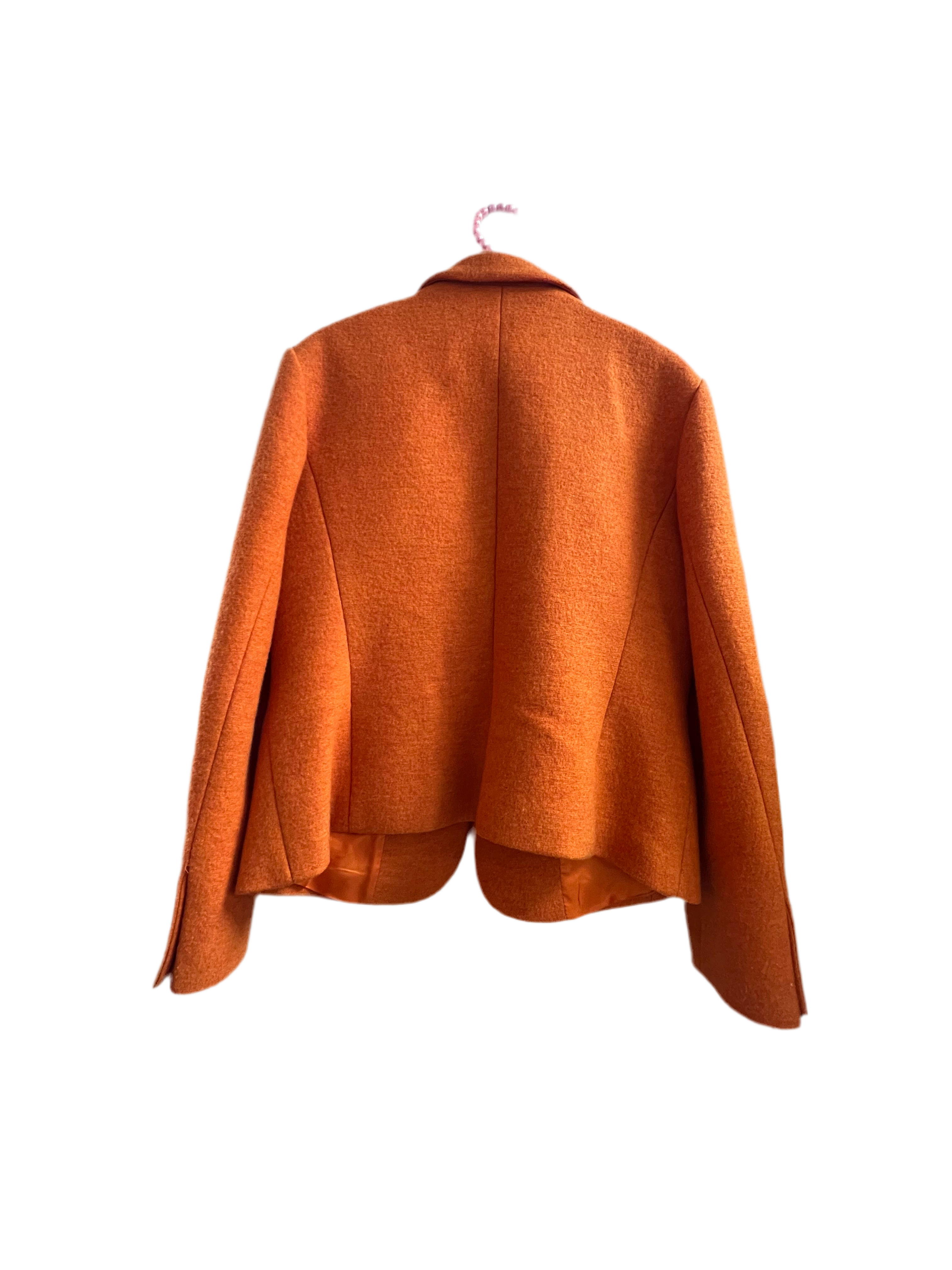 Orange "Madeleine" Wool Blazer