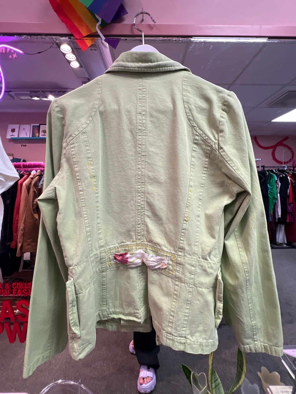 Green cotton blazer Danini