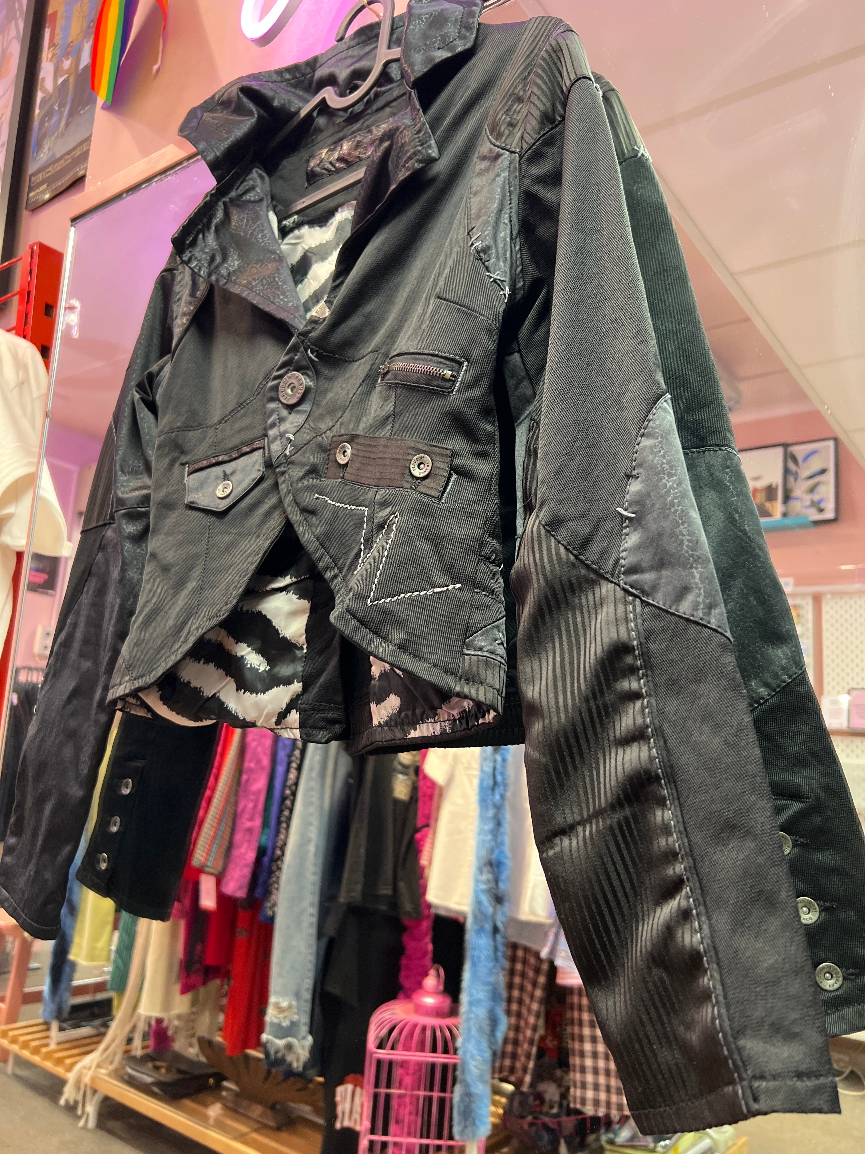 Goth Vampire Crop jacket y2k vibes
