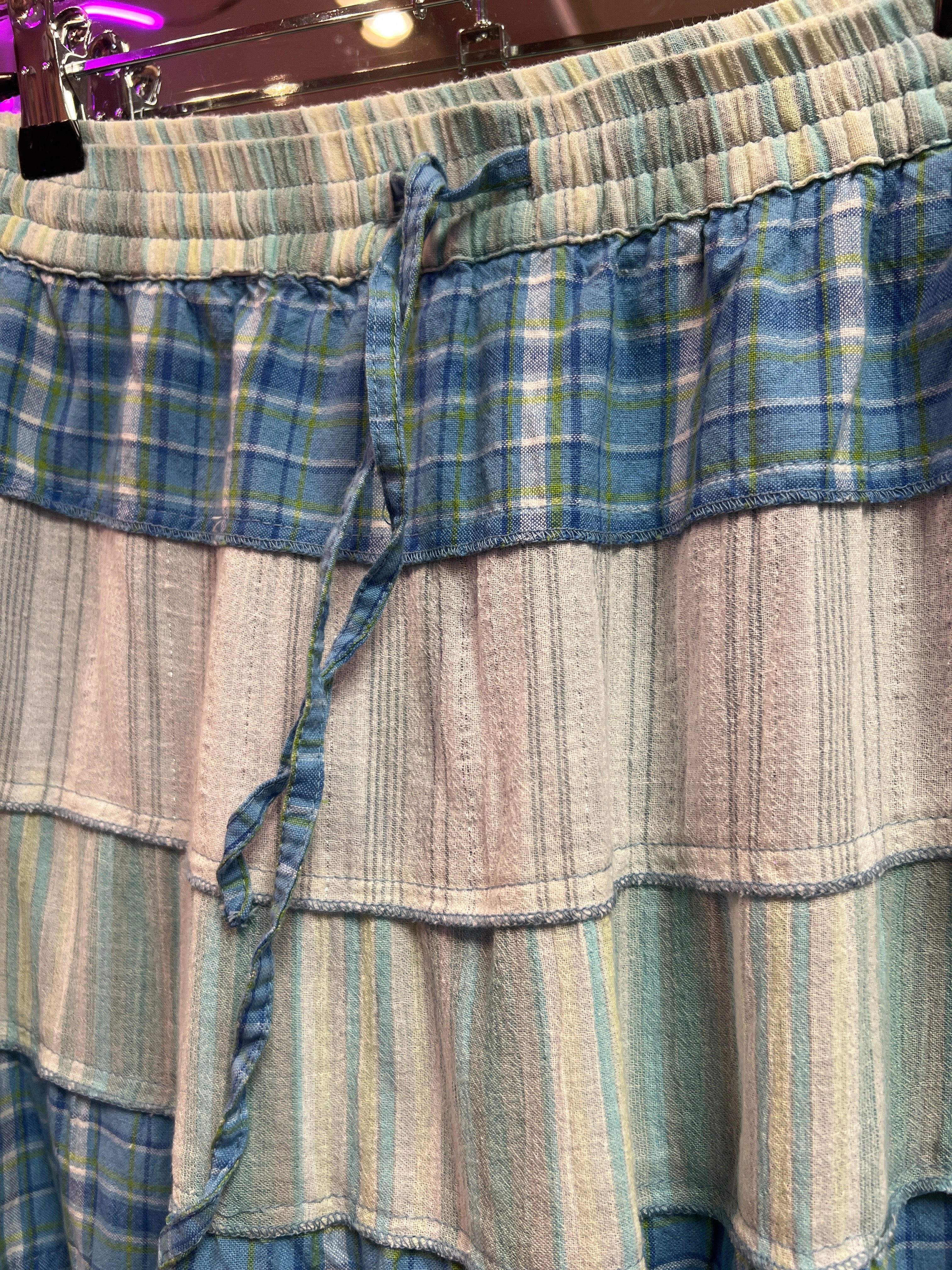 Bohemian blue skirt