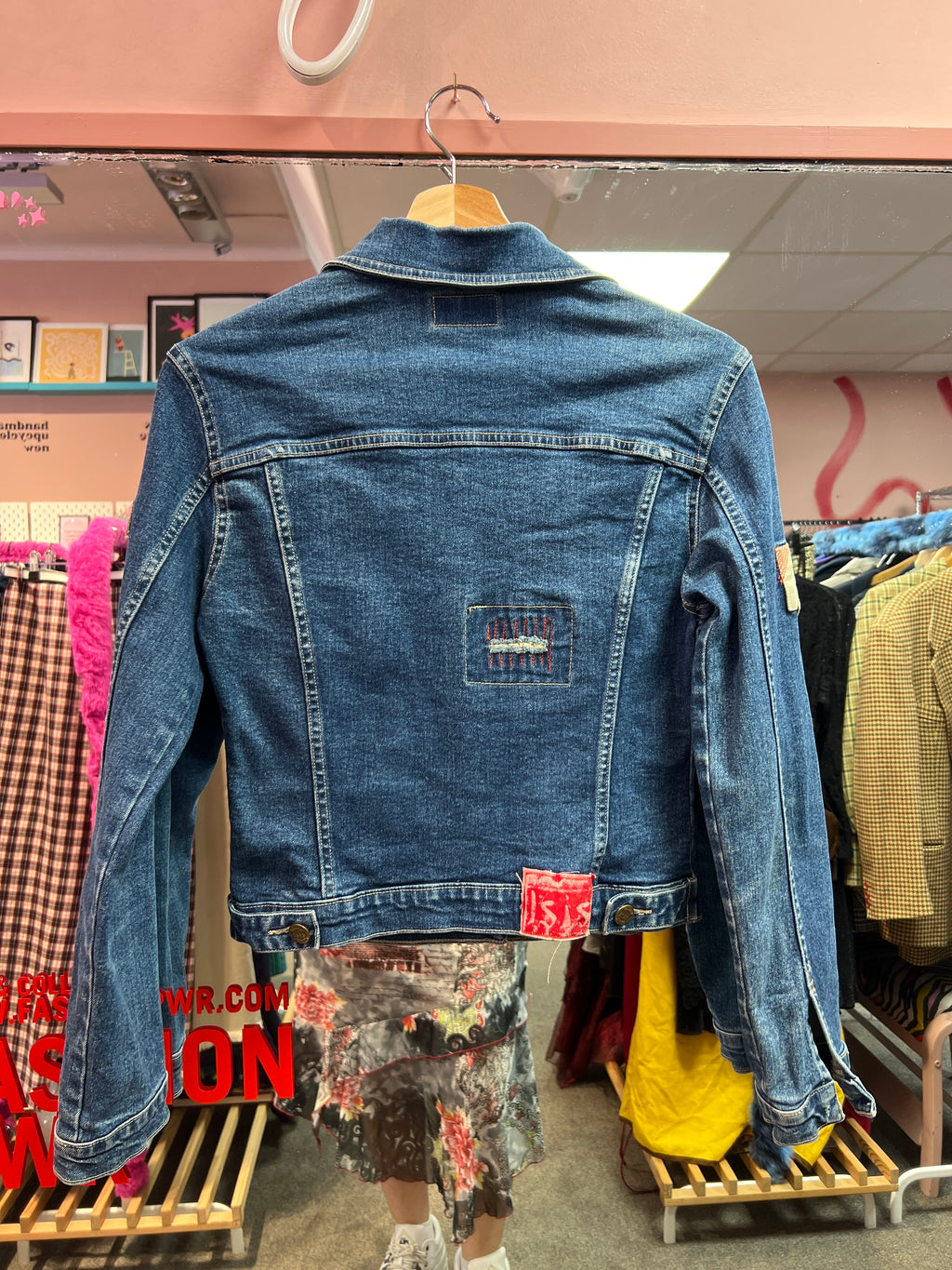 Jacket with patches