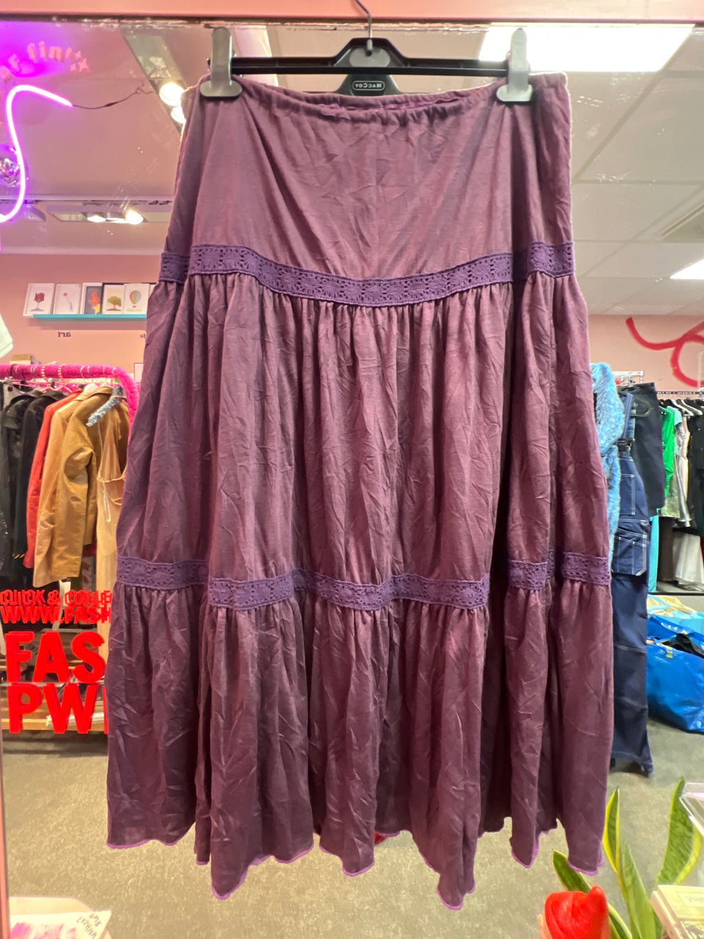 Purple bohemian Editions skirt
