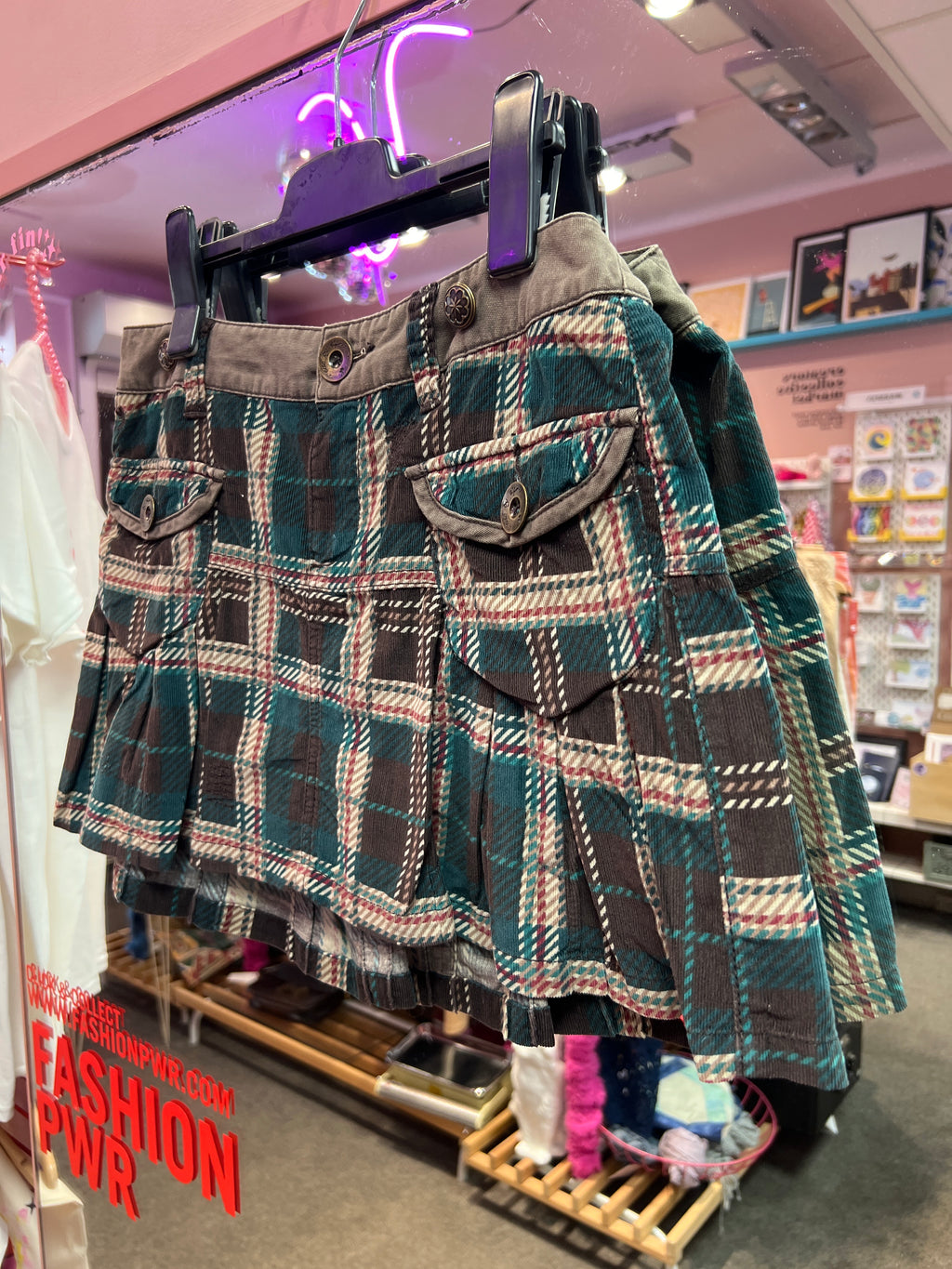 y2k school mini skirt