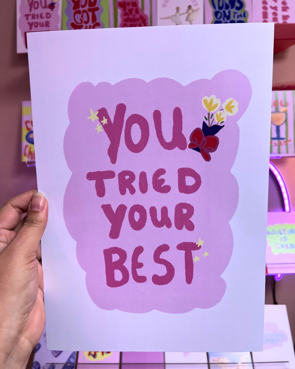 You tried your best Poster & Postcard