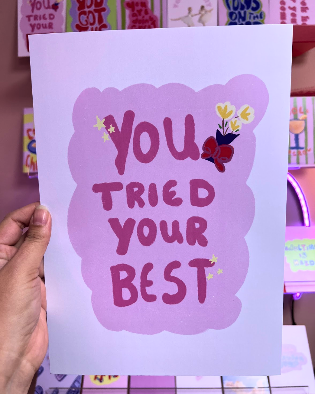 You tried your best Poster & Postcard