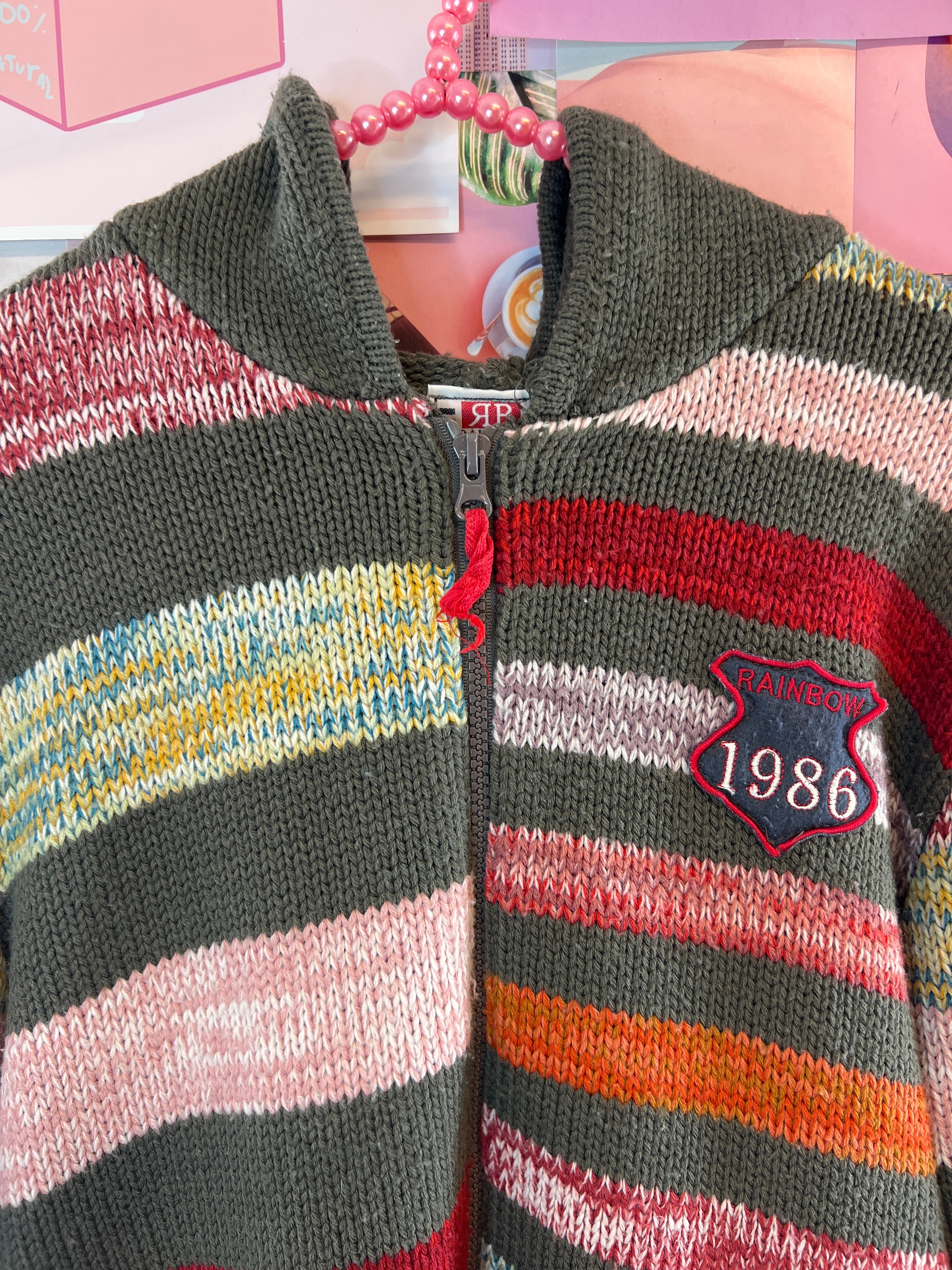 Hooded Y2K Rainbow Collection Sweater