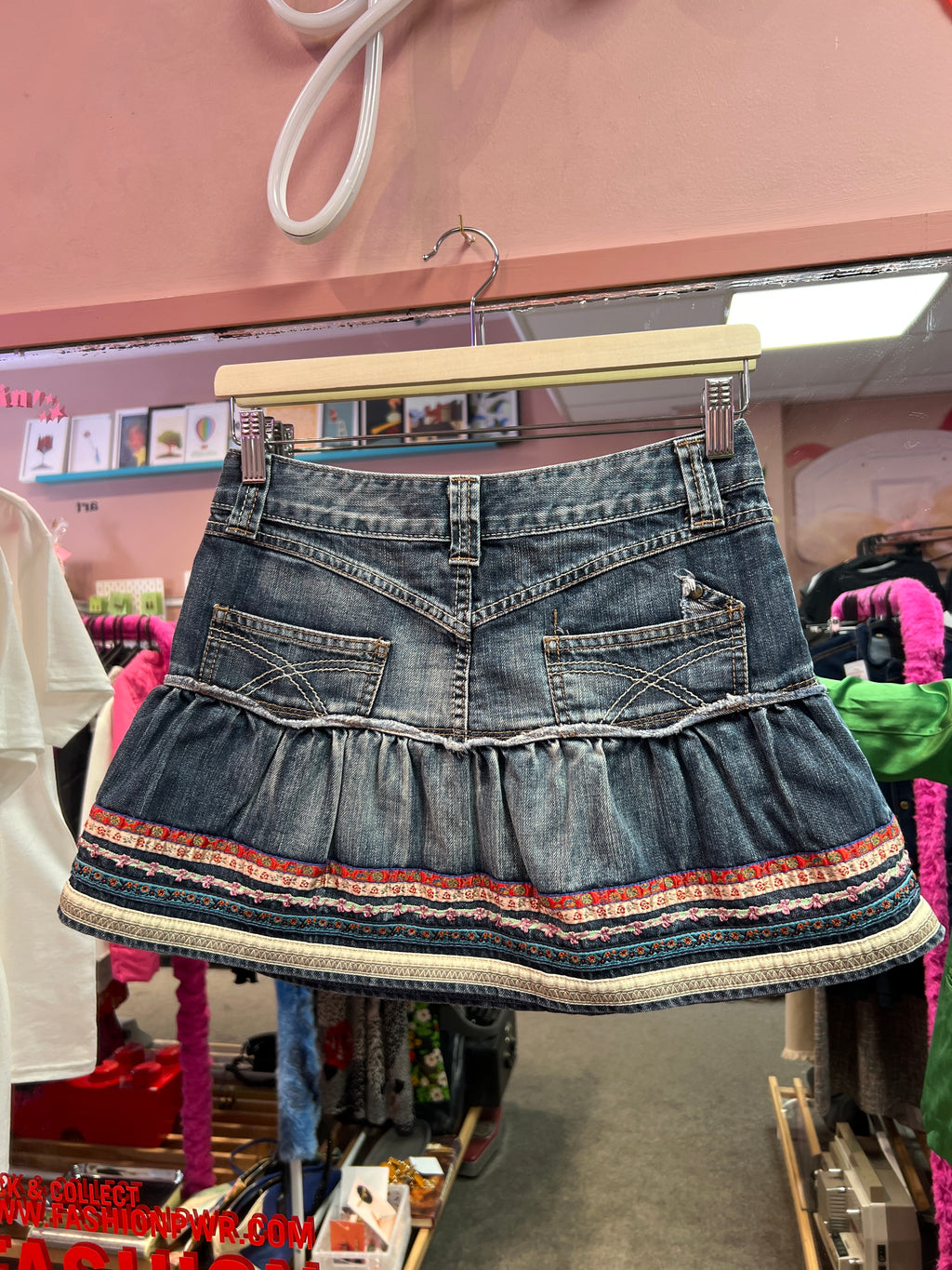 Upcycled Benetton jeans Skirt