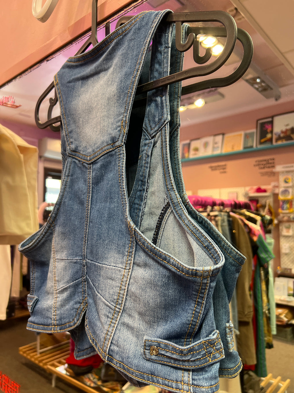 Jeans vest Natural