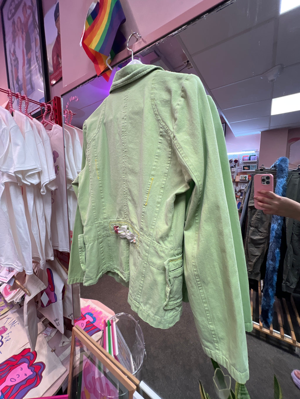Green cotton blazer Danini