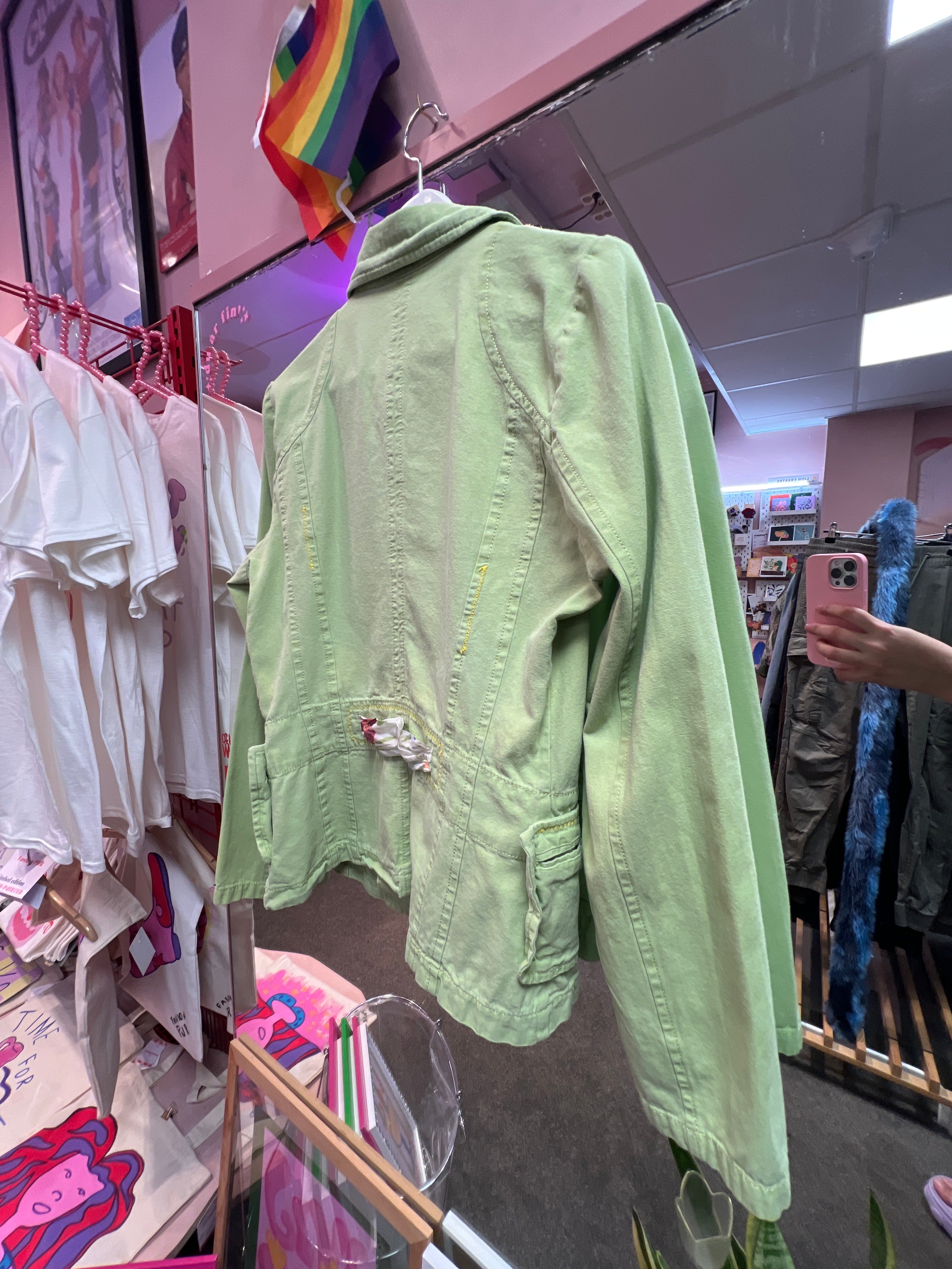 Green cotton blazer Danini