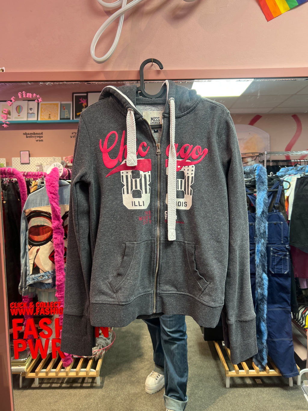 Miss America grey hoodie