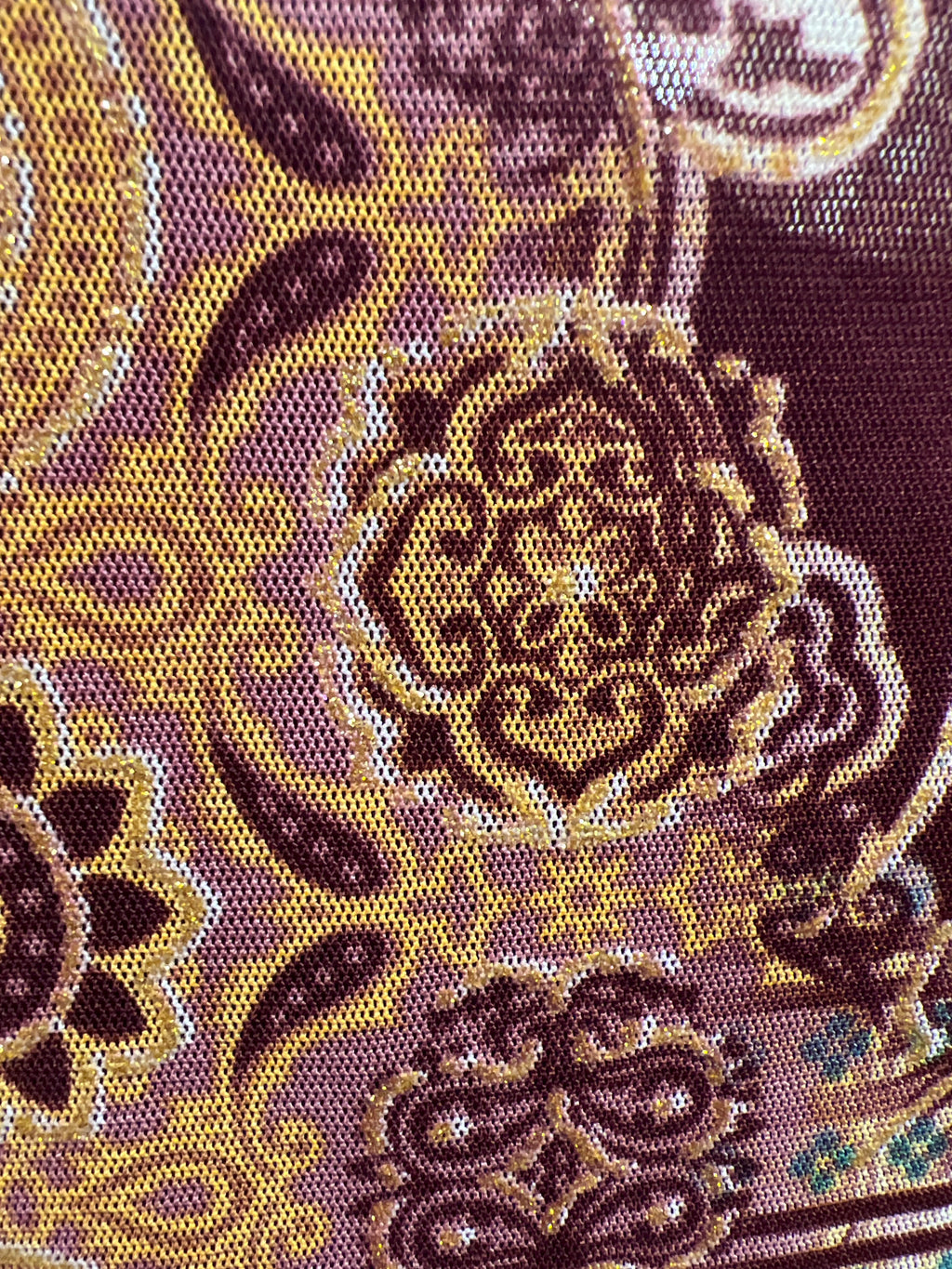 Brown patterned Y2K vibes top Xanaka