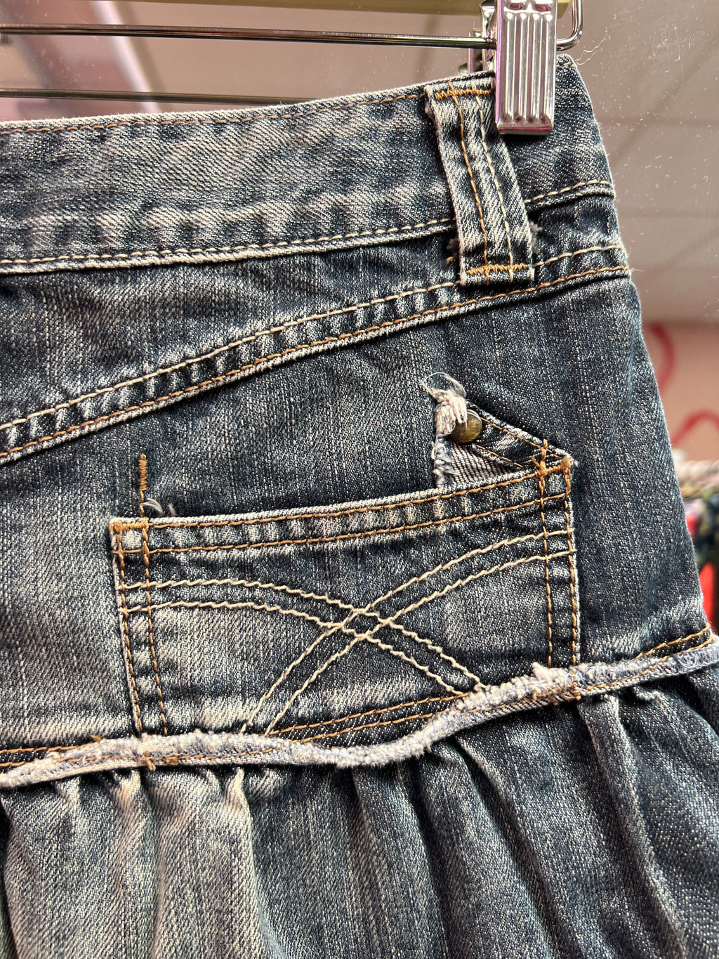 Upcycled Benetton jeans Skirt