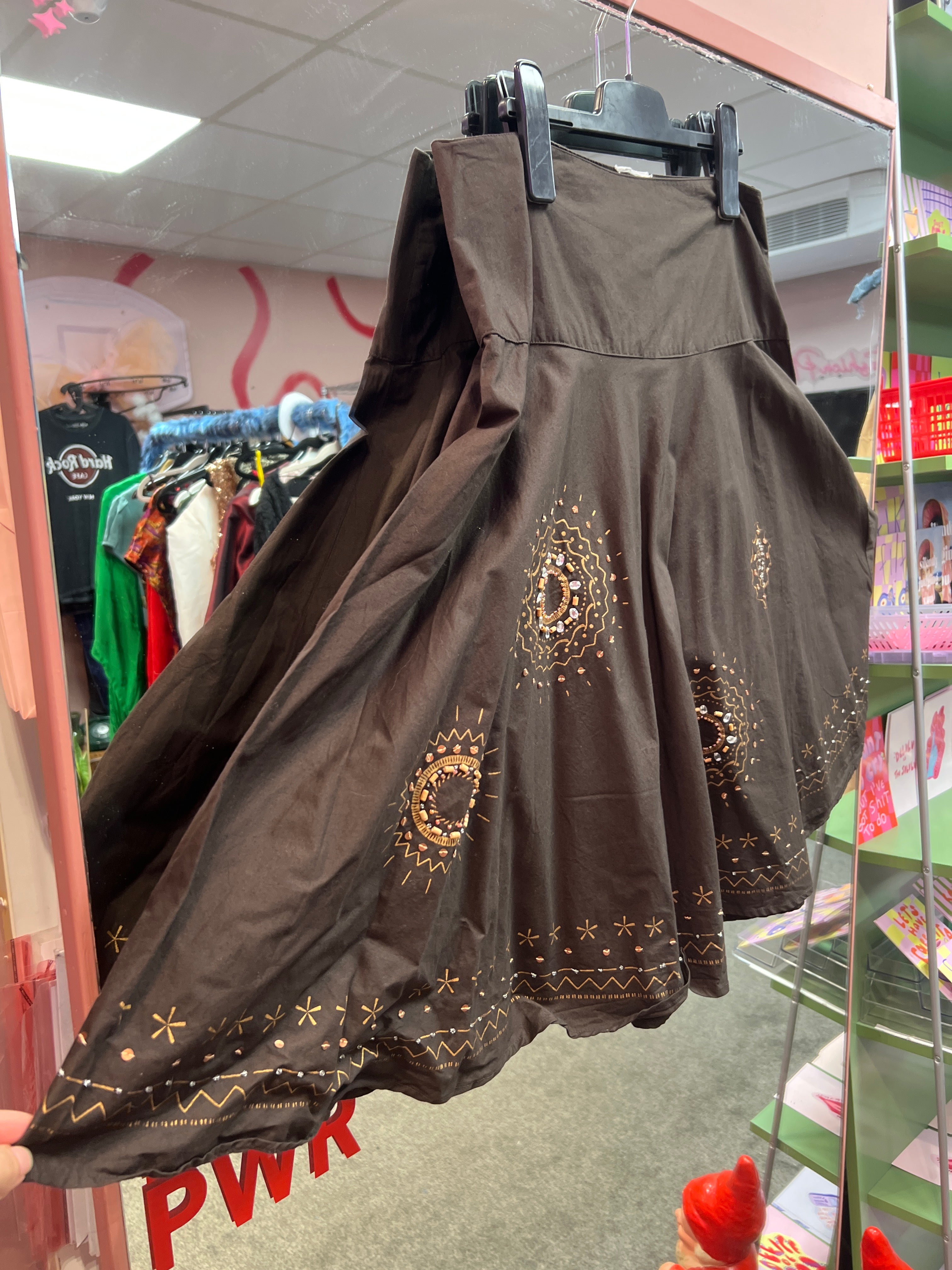 Mandalas brown skirt