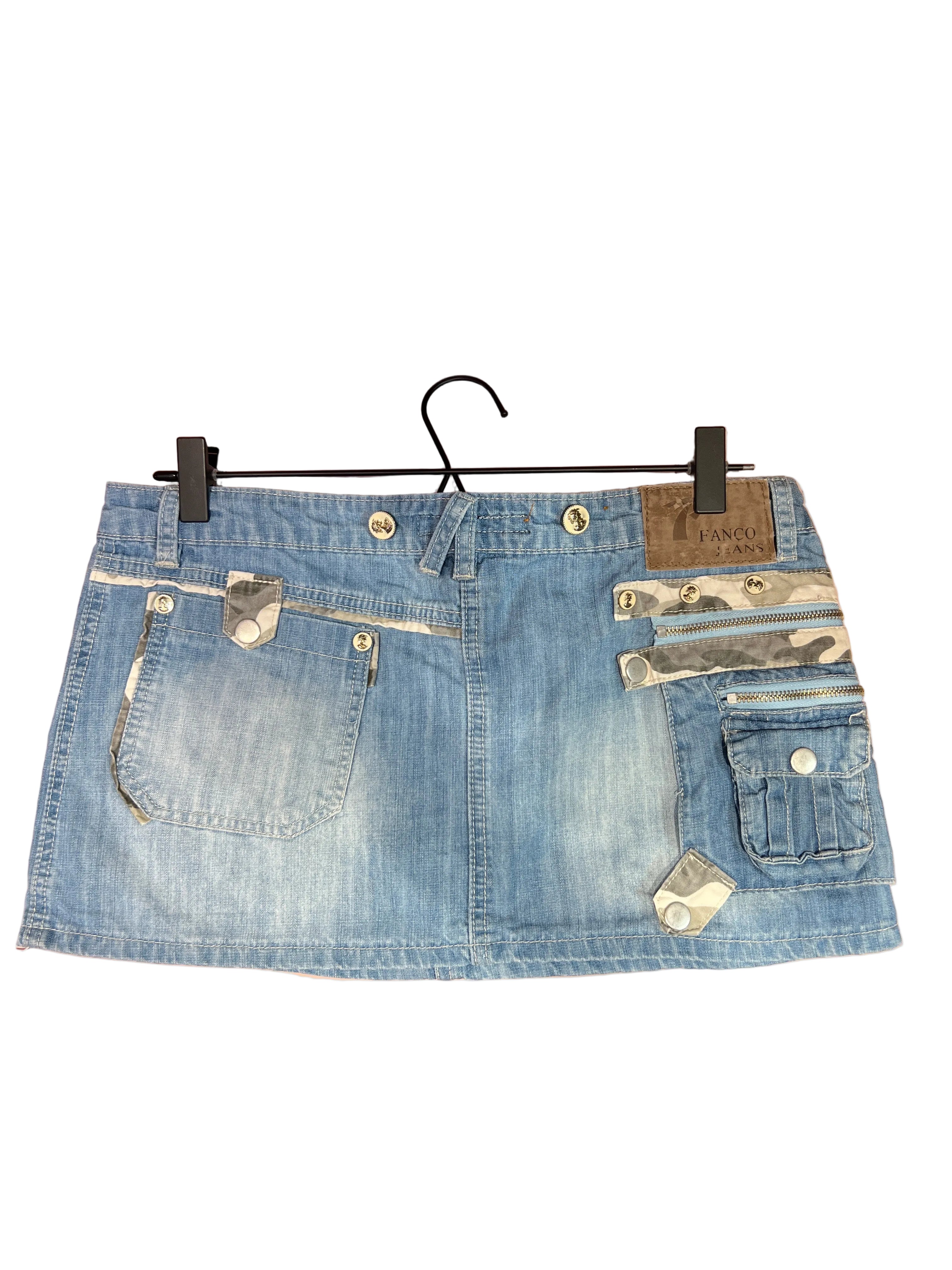 Fanco Jeans skirt multi pocket