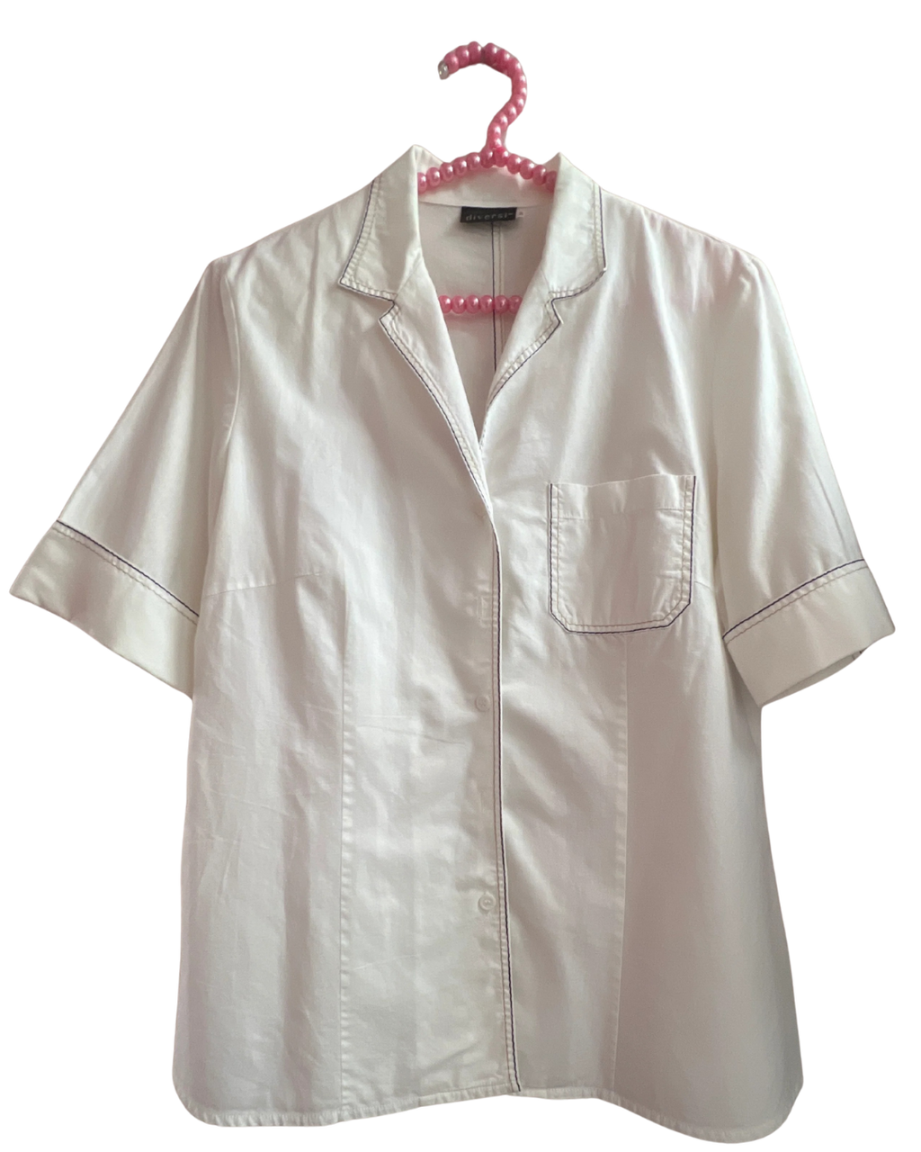 White shirt with cool details