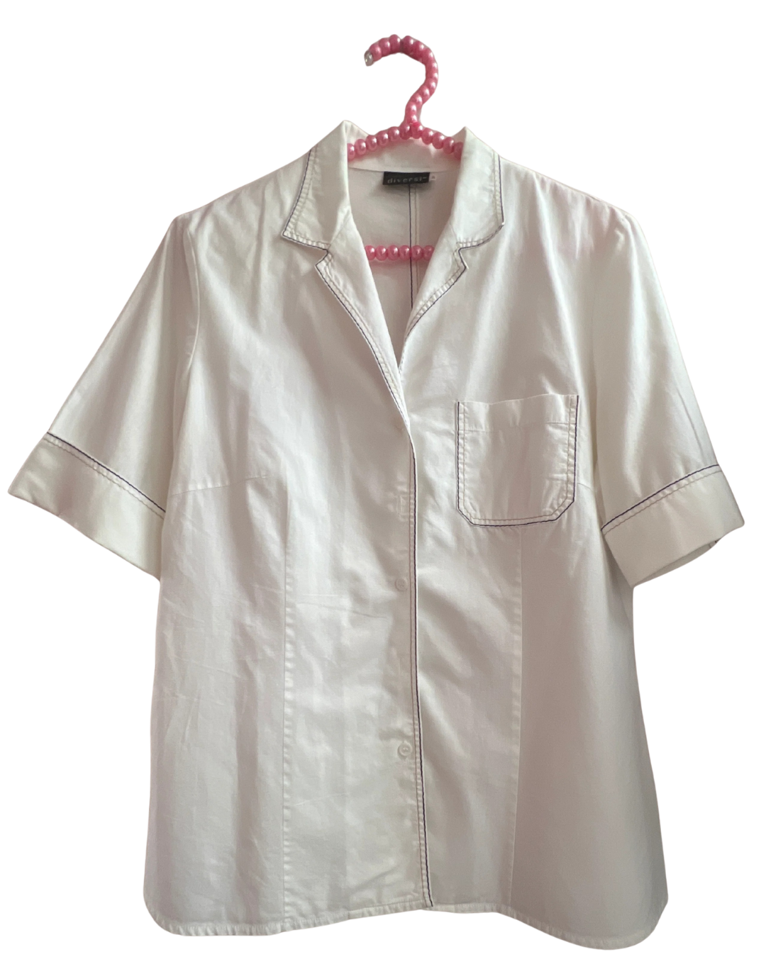 White shirt with cool details