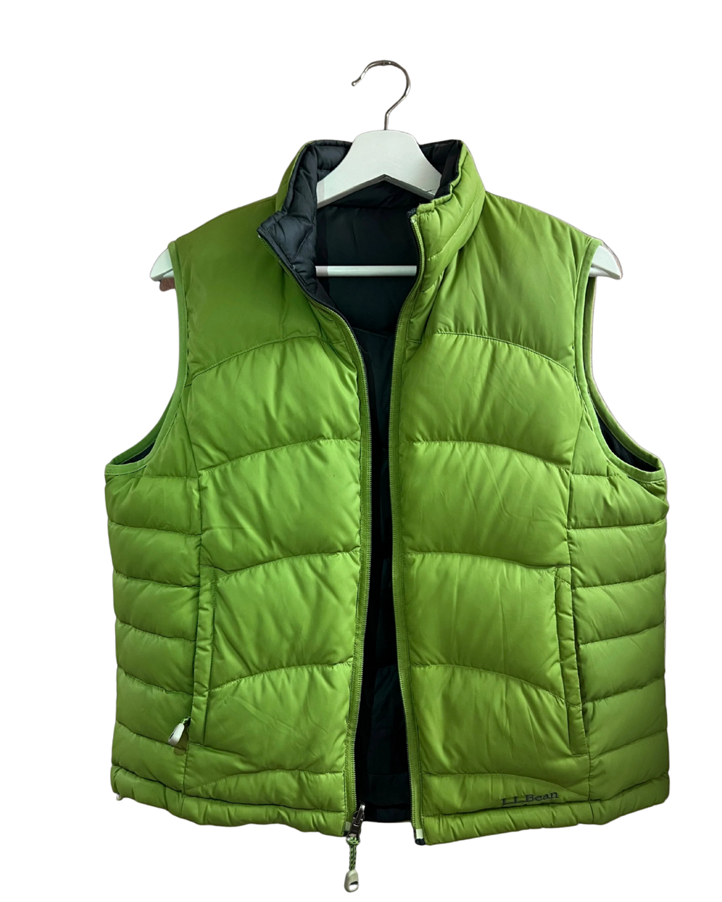 Reverseable Green and Black Puffervest