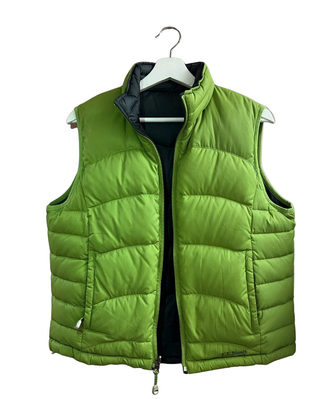 Reverseable Green and Black Puffervest