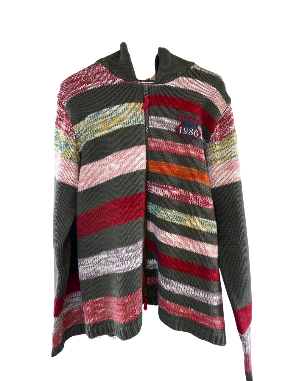 Hooded Y2K Rainbow Collection Sweater