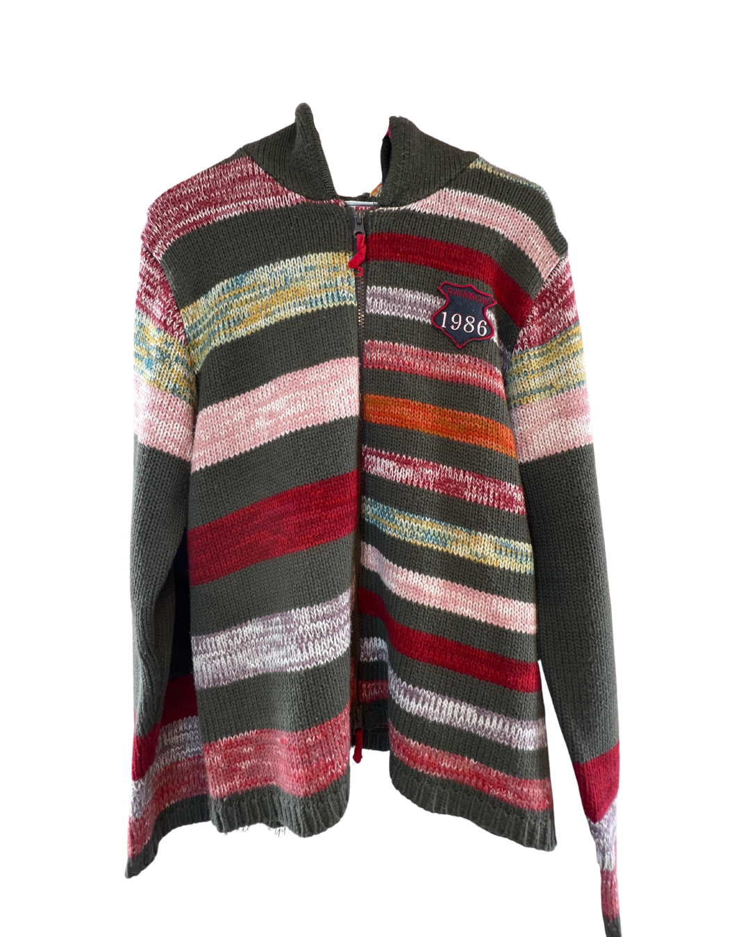 Hooded Y2K Rainbow Collection Sweater