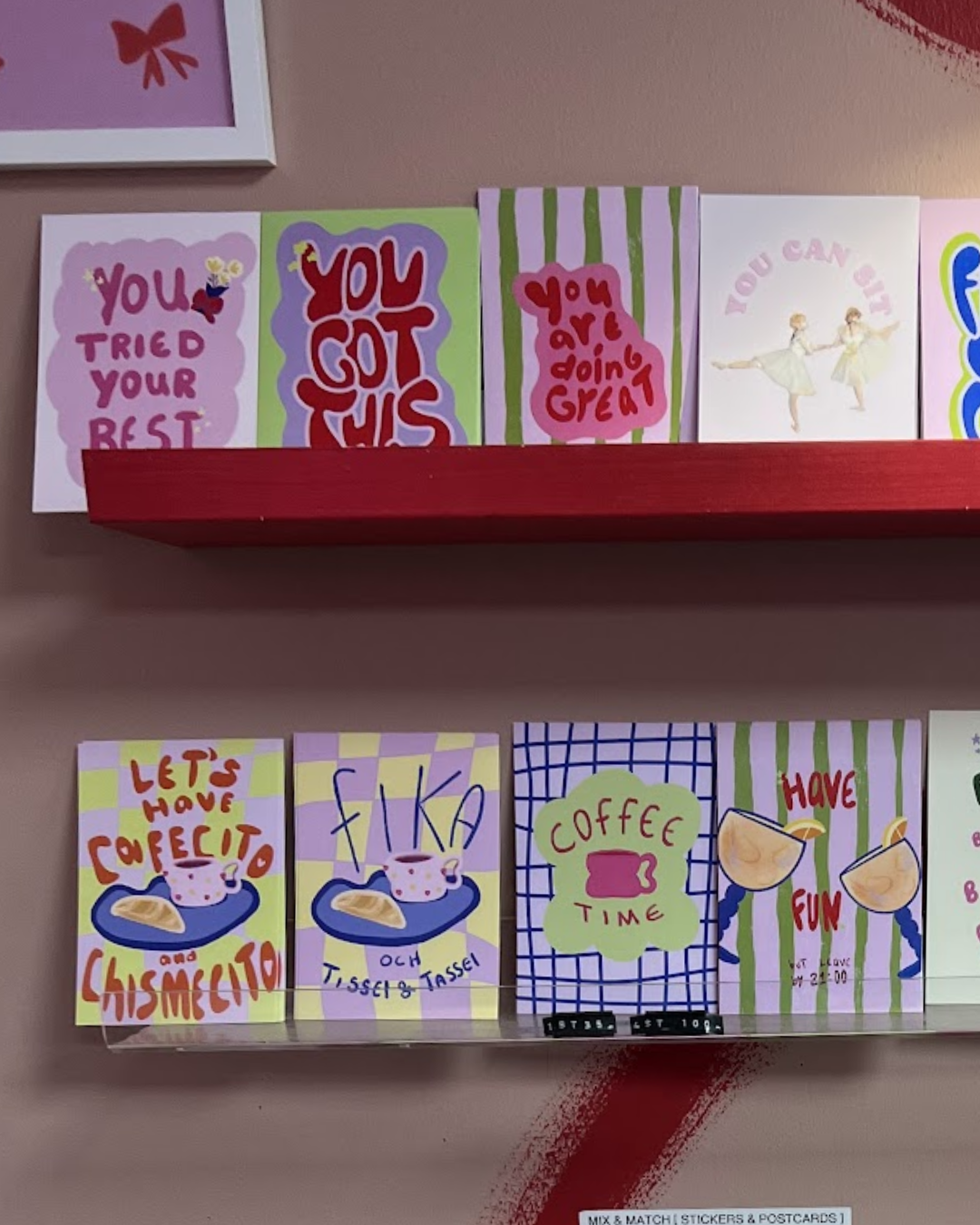 Lets have cafecito and chismecito Poster & Postcard