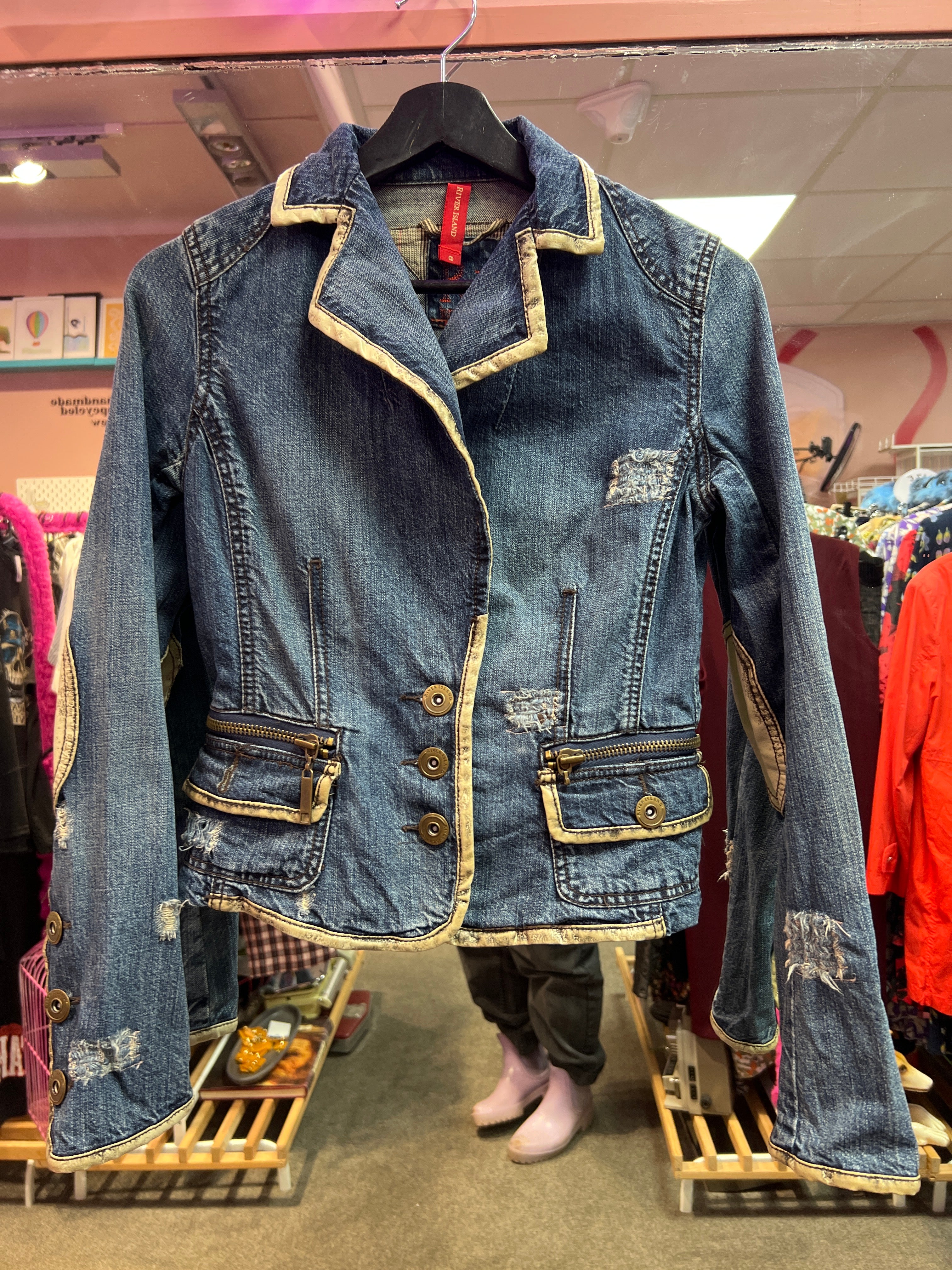 Jeansjacka Y2K-känsla River Island