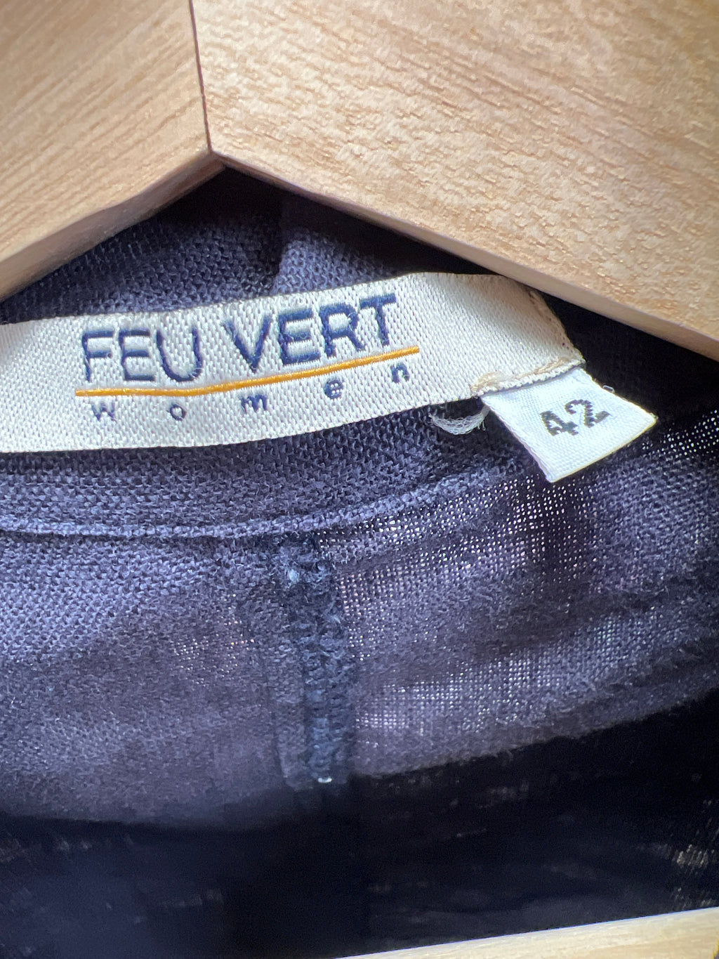 Feu Vert blue linen