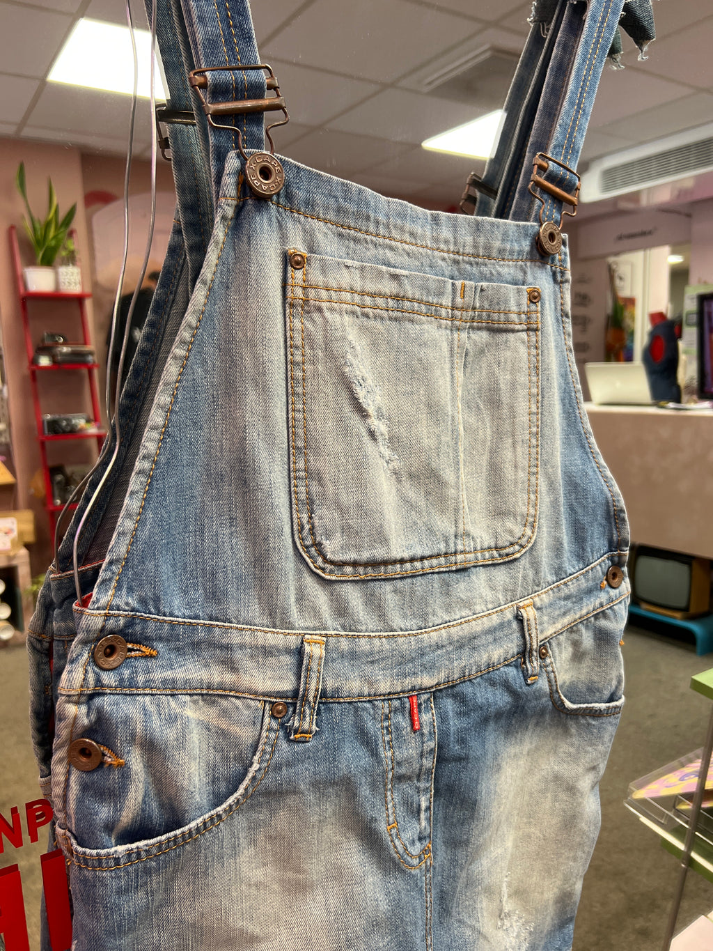 Jeans overall skirt