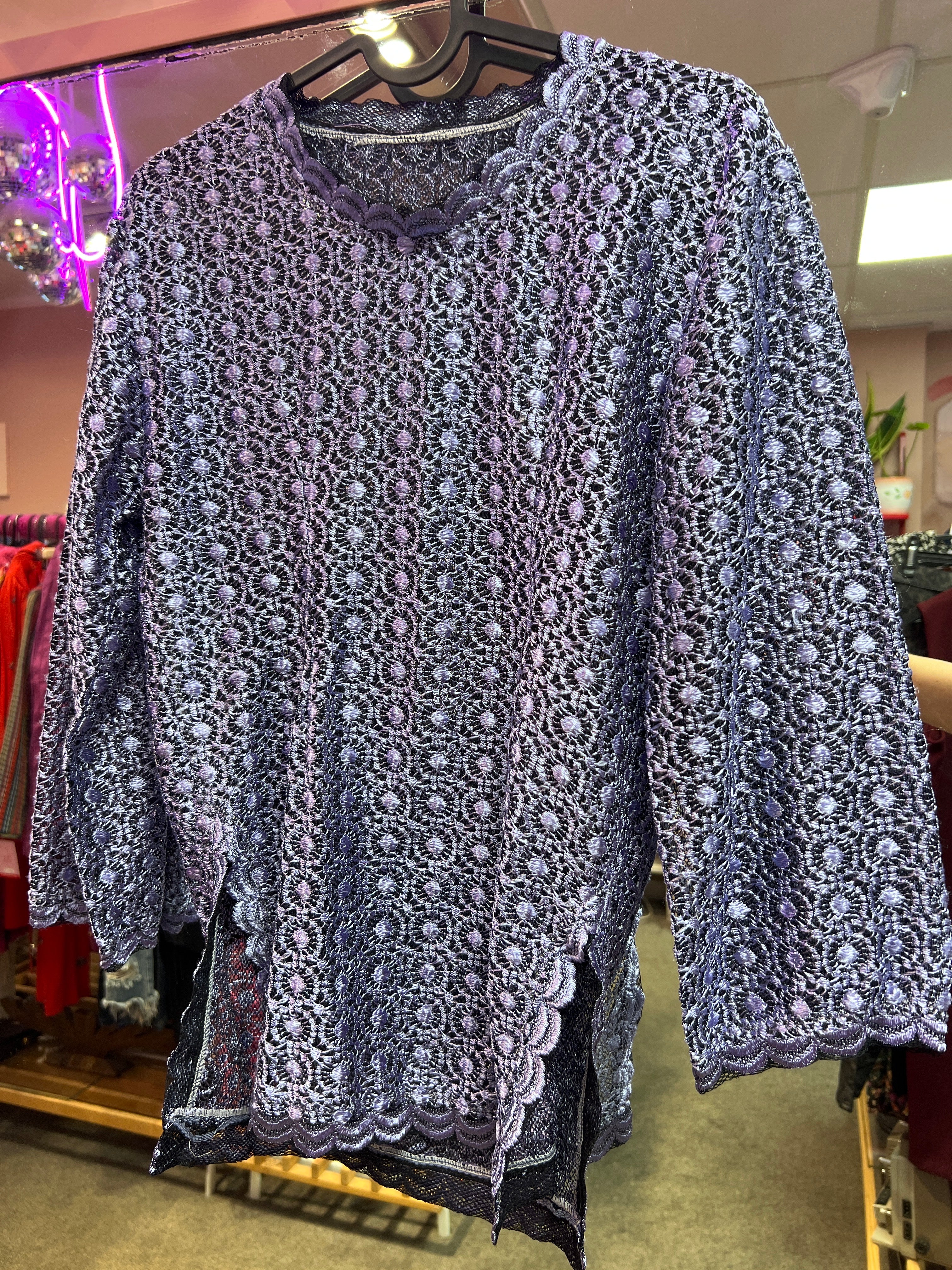 Purple Y2K vibes top