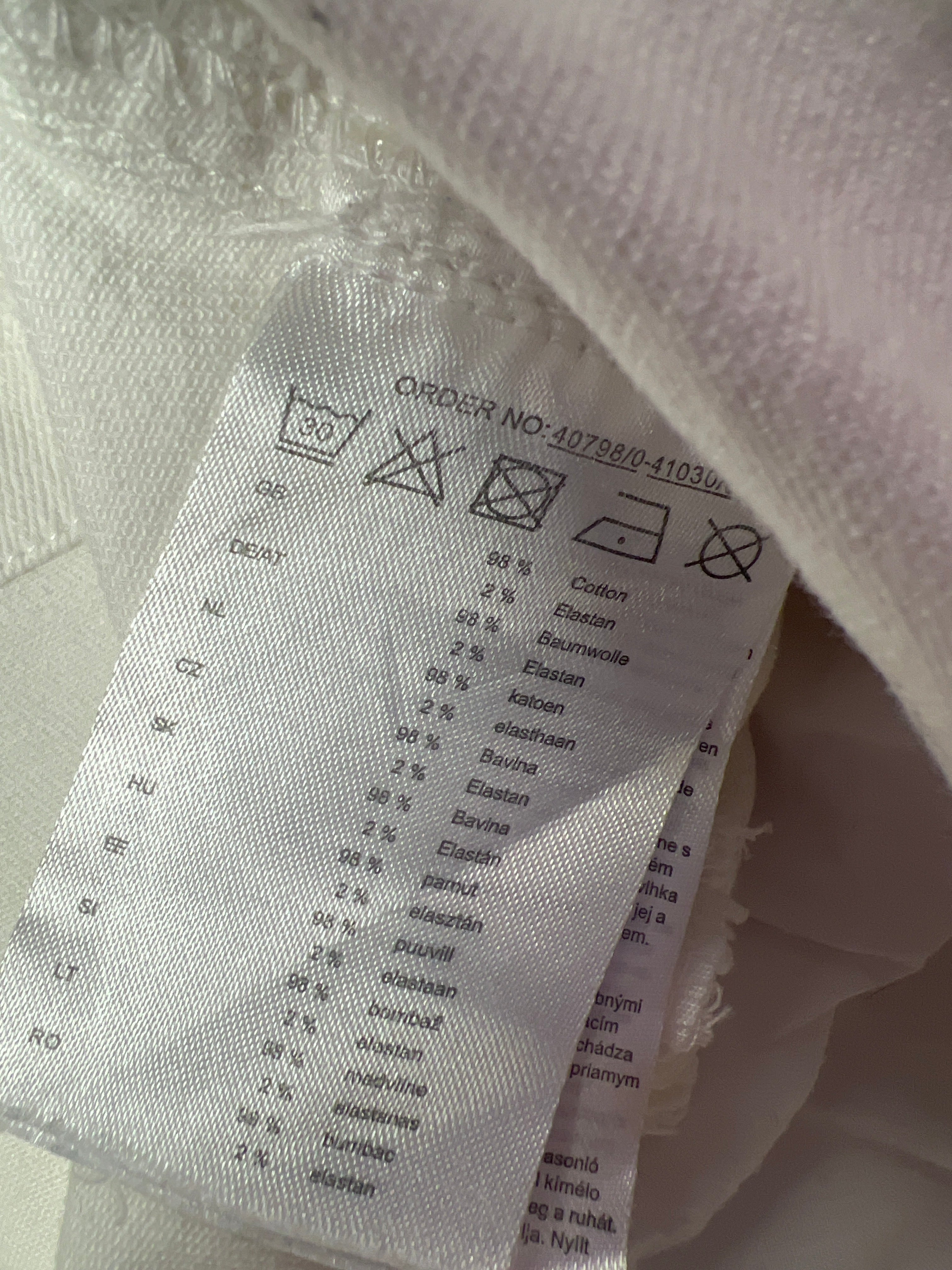 White Studded "1982" Mini-skirt