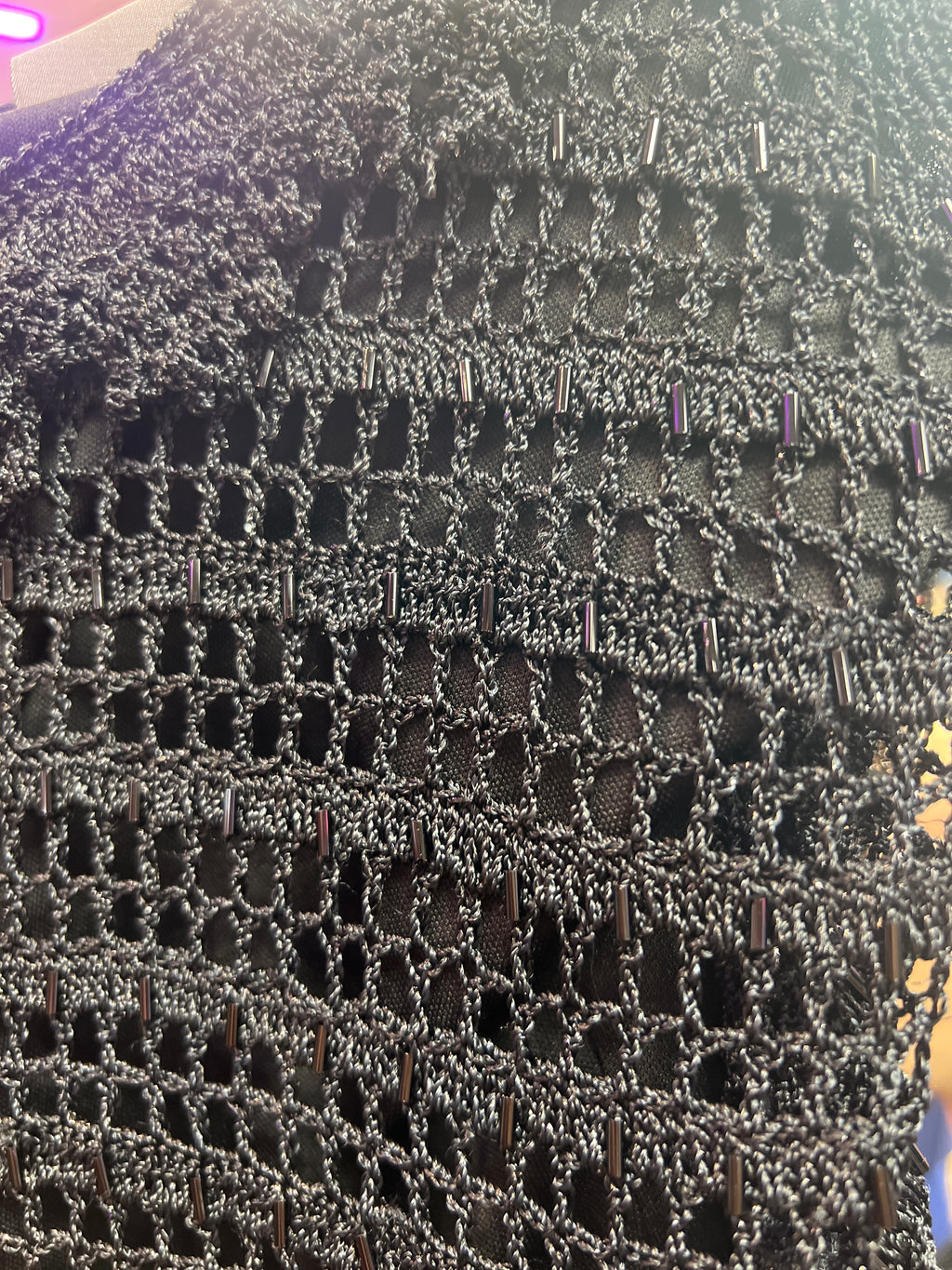 Crochet with beads top