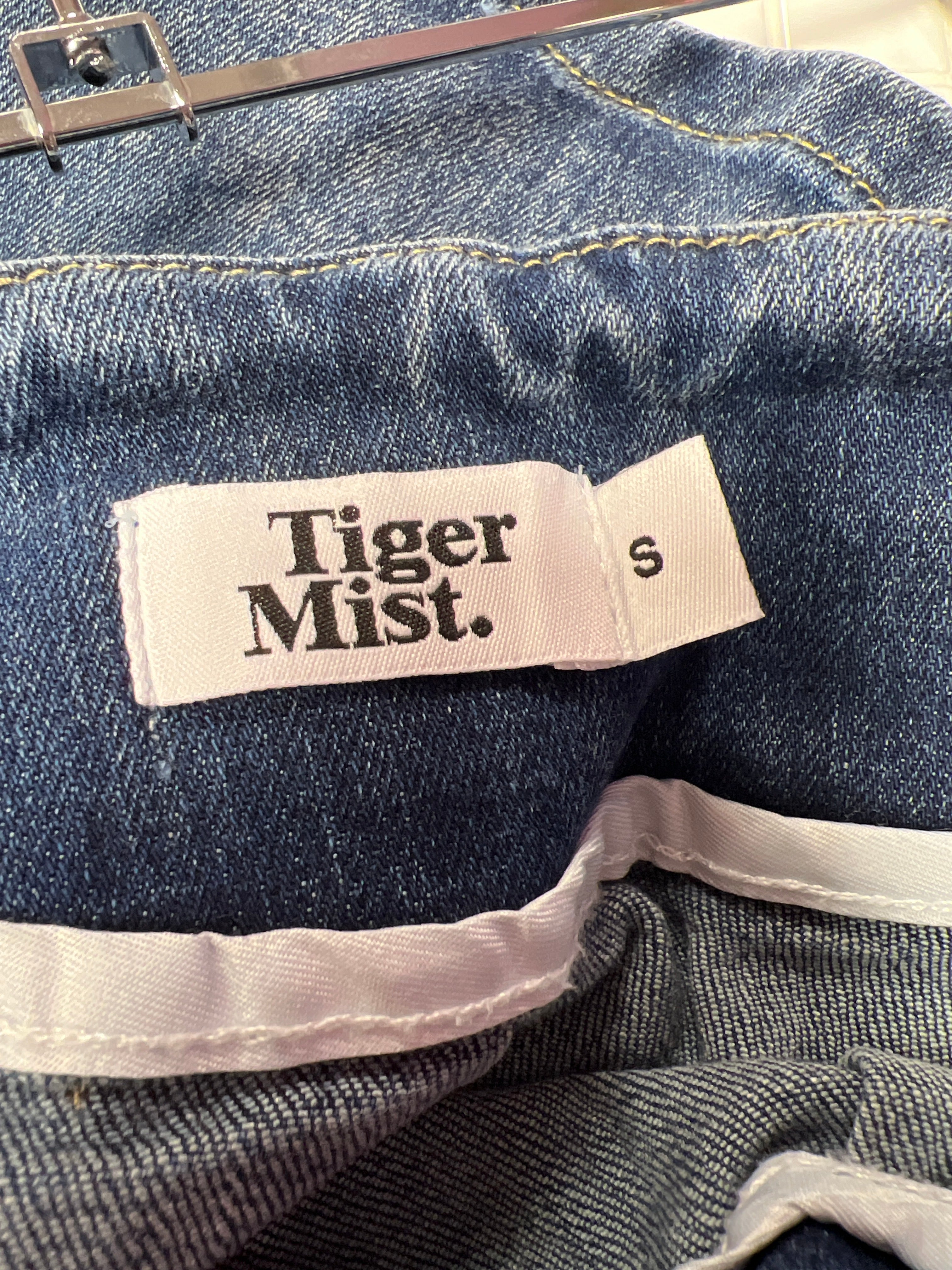 Pleated jeans skirt Tiger Mist
